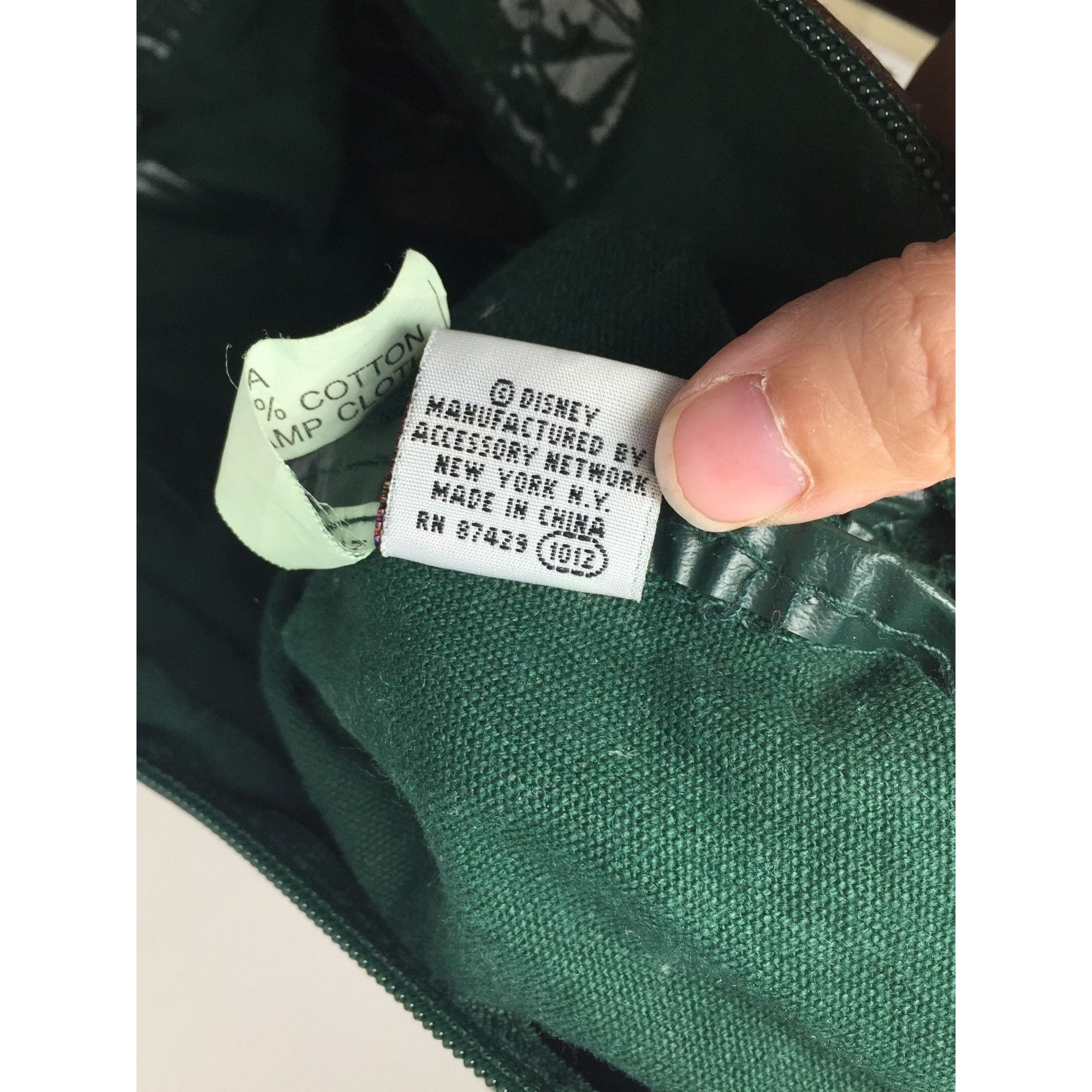 Disney Vintage Disney Mickey Unlimited Green and Brown Duffle Bag- Size ONE SIZE - 7 Thumbnail