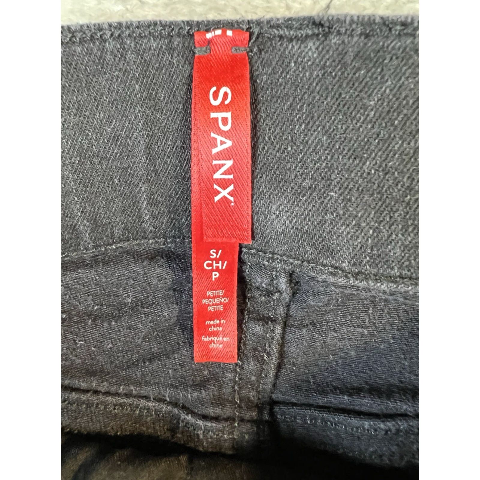 Spanx SPANX Jeggings Womens Small Petite Black Pull On Cotton Stretch Slimming Panel Size 28" / US 6 / IT 42 - 7 Thumbnail