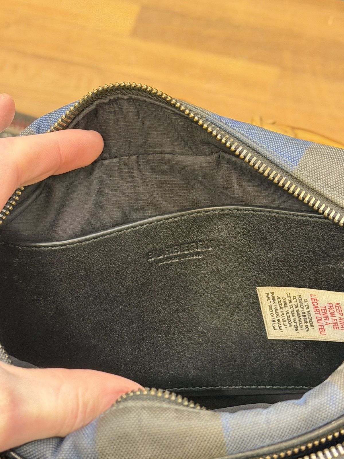 Burberry Burberry Paddy Logo Plaque Checked Messenger Bag - Blue Size ONE SIZE - 9 Thumbnail