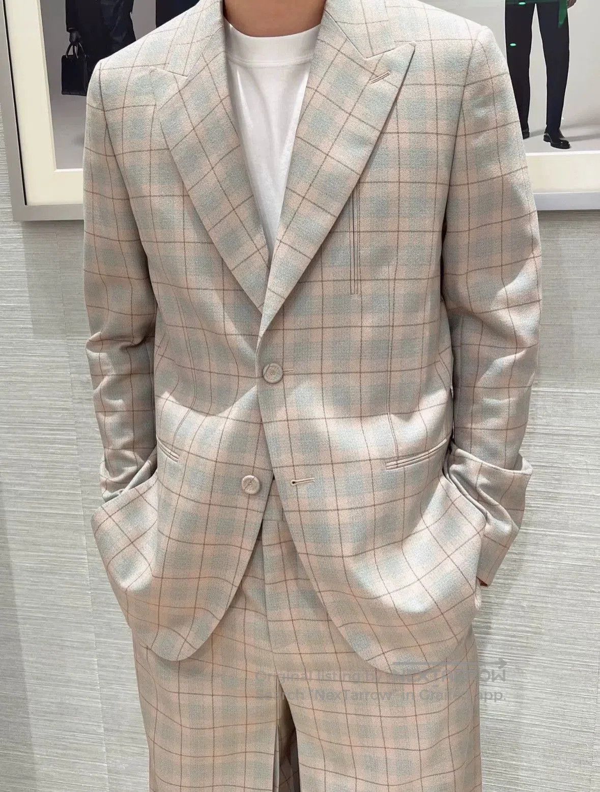 Dior Dior Man 23FW Beige Plaid Wool Blazer. Size US M / EU 48-50 / 2 - 9 Thumbnail