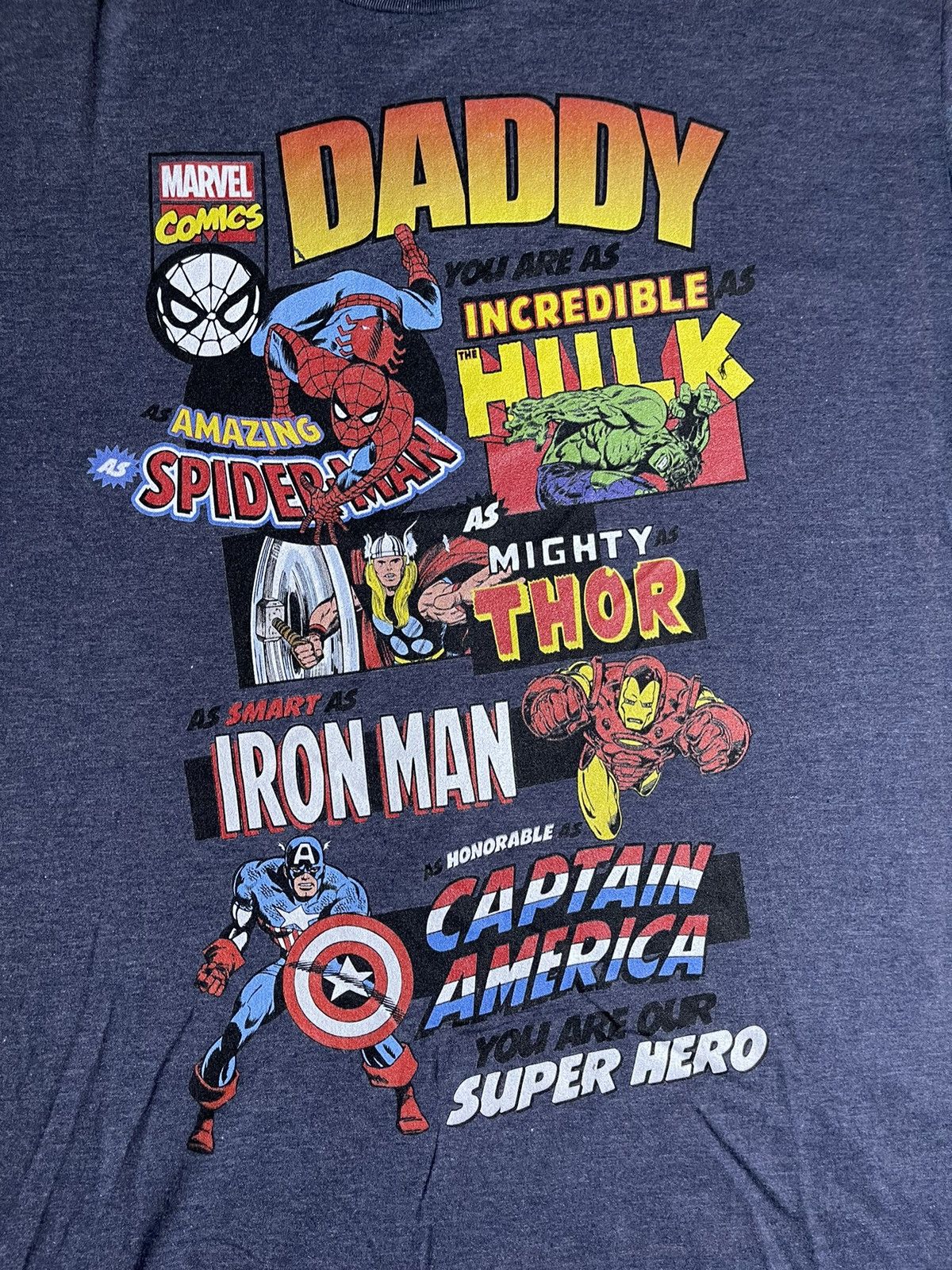 Disney Marvel ‘Daddy You Are My Superhero’ T-shirt Size US L / EU 52-54 / 3 - 2 Thumbnail