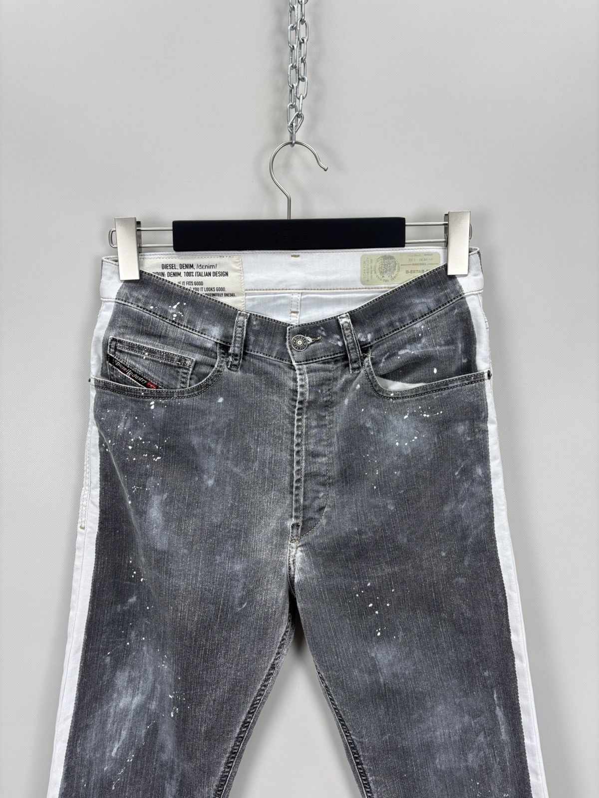 Diesel Mens jeans Y2k Diesel Size 30 Color Gray Size US 30 / EU 46 - 3 Thumbnail