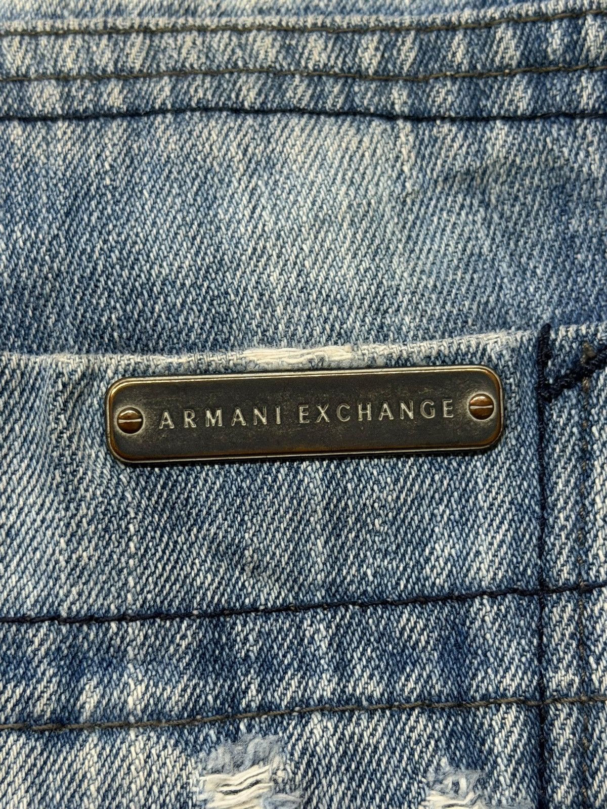 Armani Exchange Vintage Y2K Armani Exchange A|X Bleach Jeans | Faded | W33 Size US 33 - 13 Thumbnail