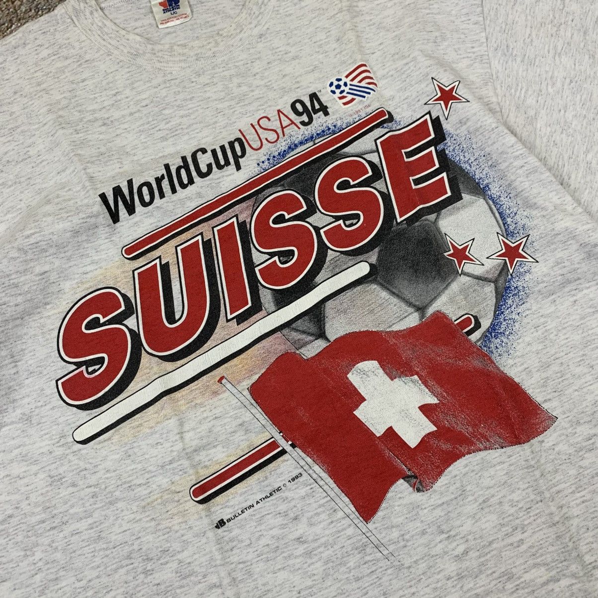 Other FIFA World Cup USA 1994 Swiss Tee Vintage Rare Hype Soccer Size US L / EU 52-54 / 3 - 2 Thumbnail
