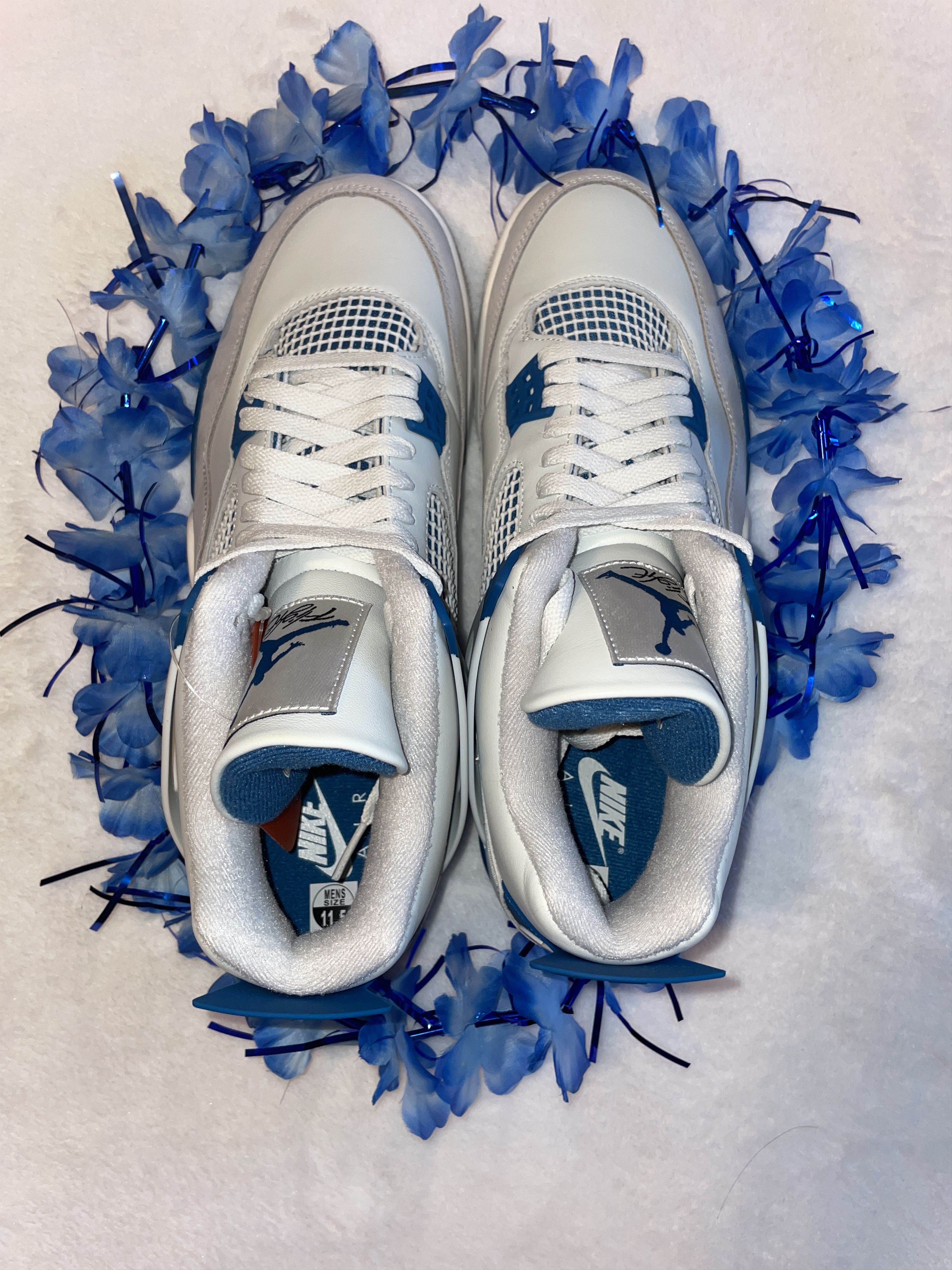 Jordan Brand Jordan 4 Retro Military Blue / Industrial Blue (2024) Size US 11.5 / EU 44-45 - 3 Thumbnail
