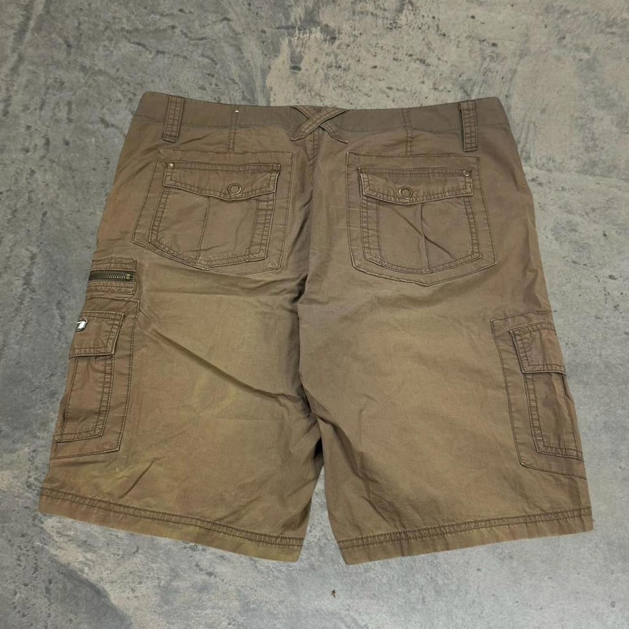 Guess × Vintage Vintage Y2K Insanely Faded Guess Cargo Shorts Size US 36 / EU 52 - 4 Thumbnail