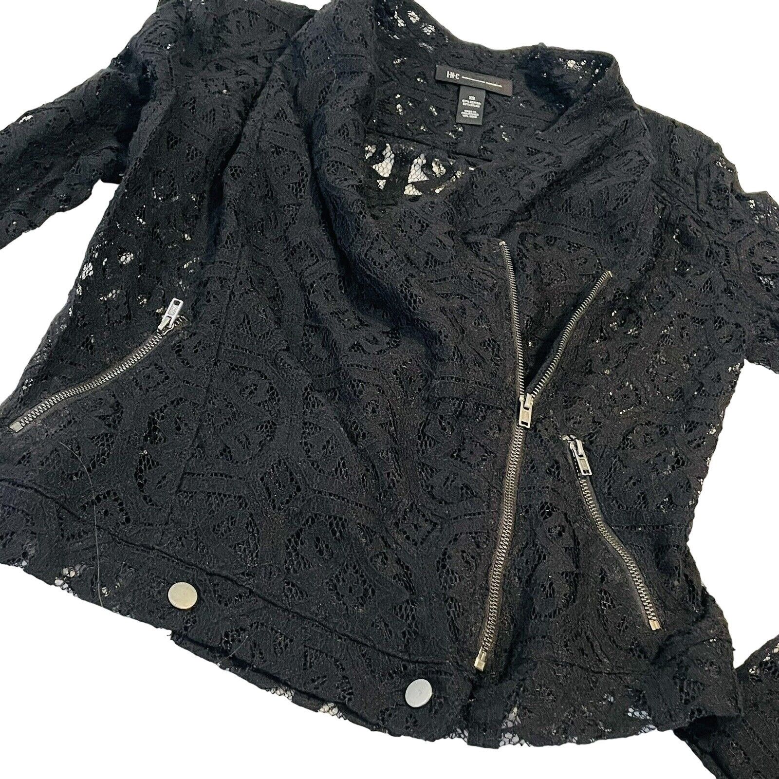 Other INC International Concepts Women's Deep Black Lace Jacket Size XS / US 0-2 / IT 36-38 - 10 Thumbnail