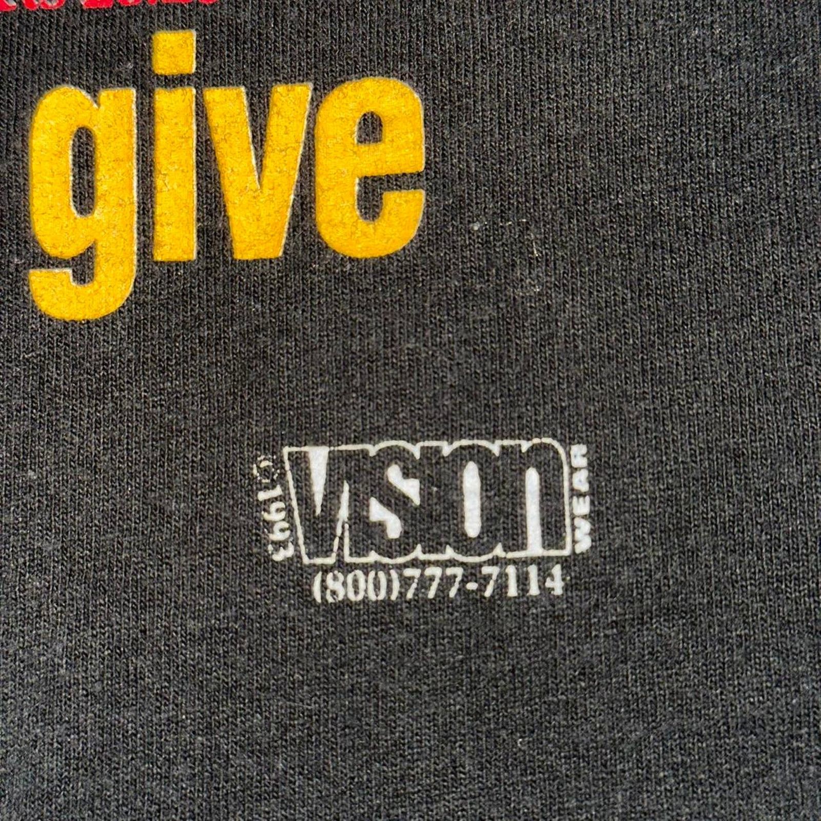 Vintage 90s SS Jesus Tee Nothing But The Blood Vision Wear 2XL 24x32 Size US XXL / EU 58 / 5 - 7 Thumbnail