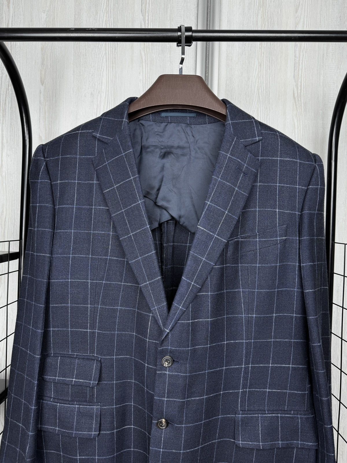 Chester Barrie Chester Barrie Savile Row Wool Silk Linen unlined blazer Size 44R - 5 Thumbnail