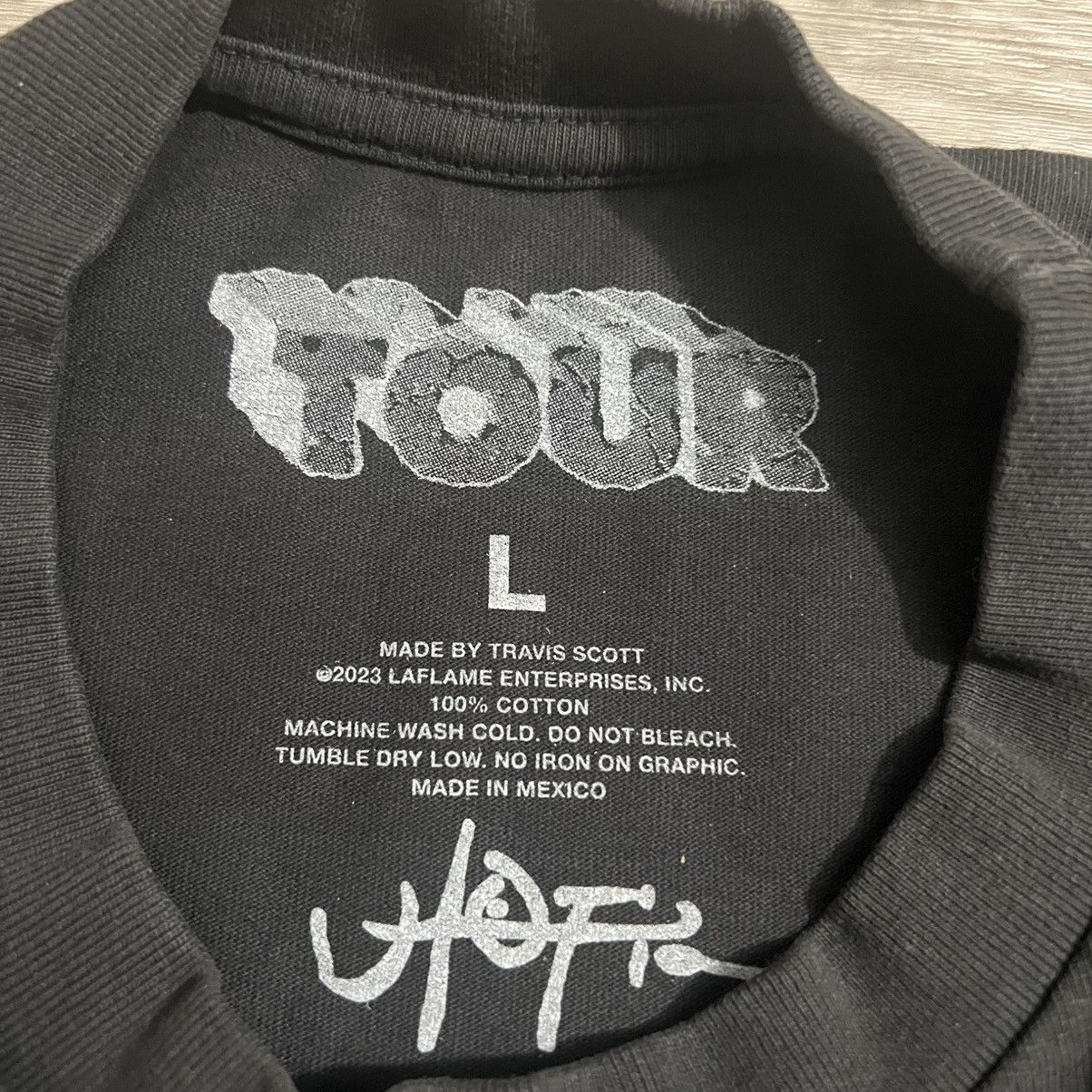 Travis Scott Travis Scott Utopia Charlotte Tour Tee Shirt Size US L / EU 52-54 / 3 - 6 Thumbnail