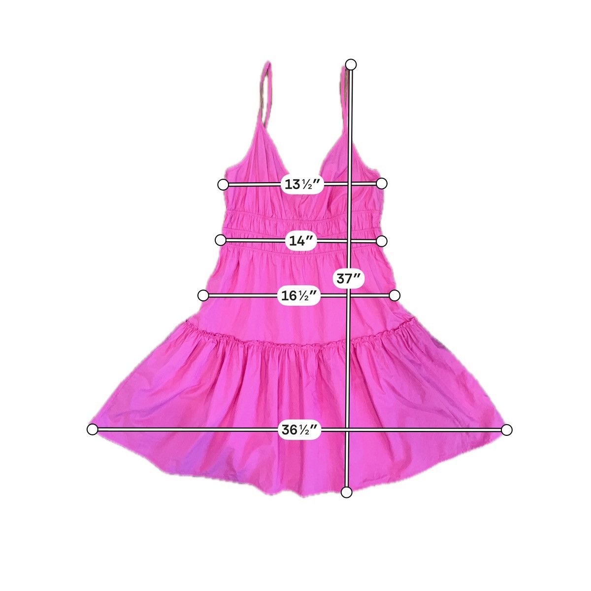 Rails Rails Carmen Mini Dress in Pink Tiered Sundress Size S Size S / US 4 / IT 40 - 3 Thumbnail