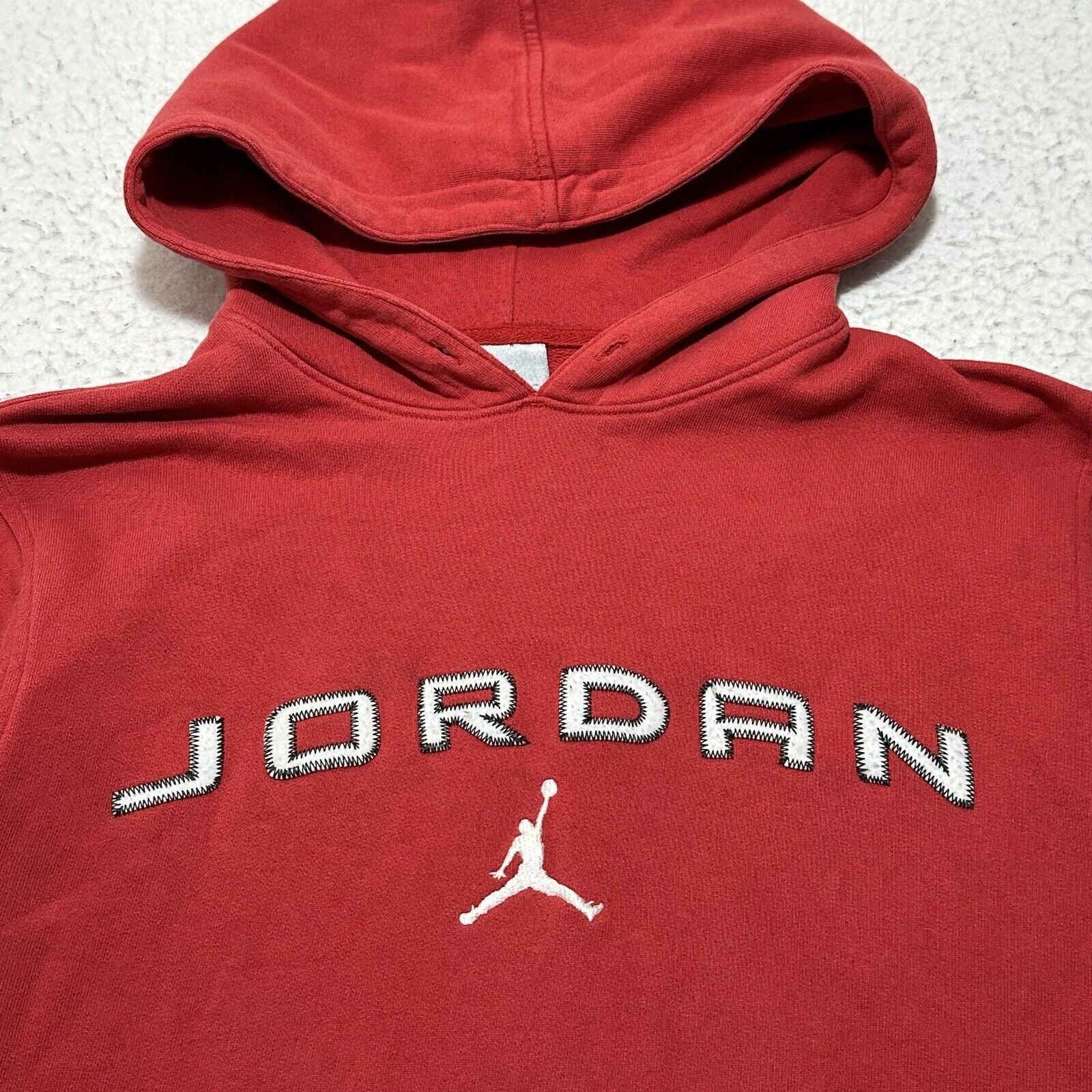 Jordan Brand Vintage Nike Air Jordan Large Red Hoodie Jumpman Y2K Retro Size US L / EU 52-54 / 3 - 2 Thumbnail