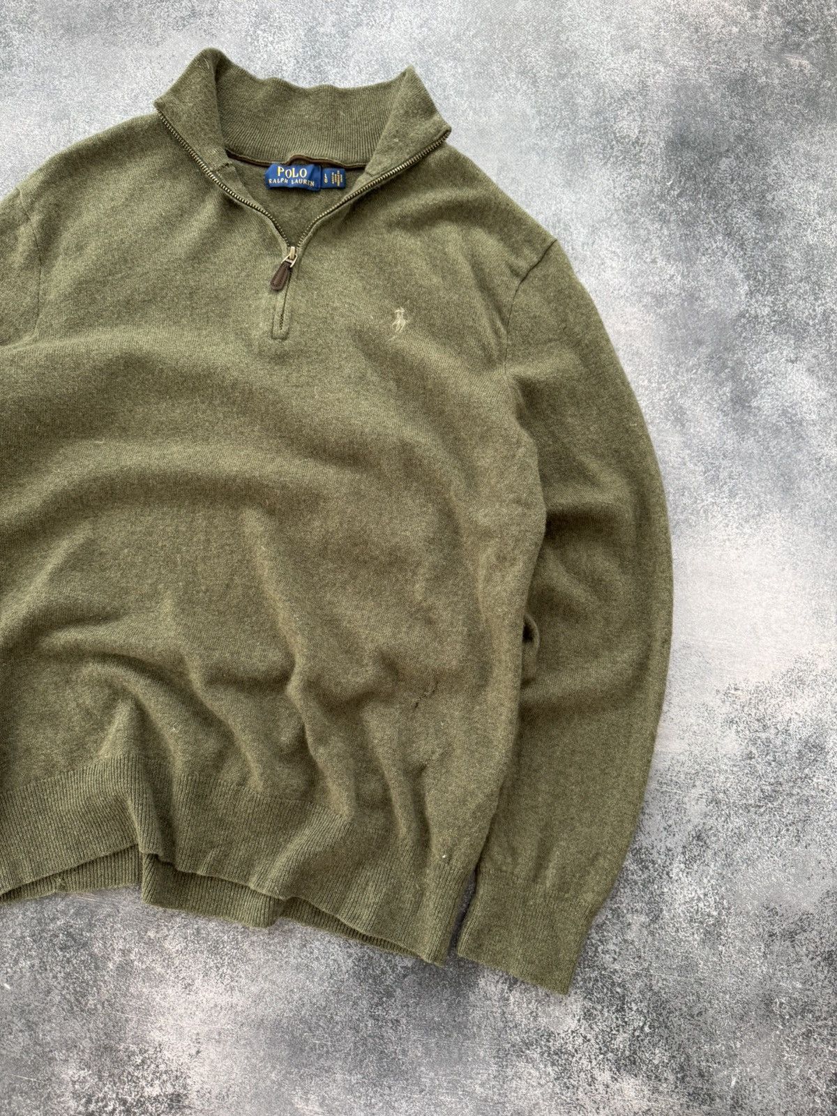 Polo Ralph Lauren VTG Polo Ralph Lauren 1/4 zip wool sweater Size US L / EU 52-54 / 3 - 3 Thumbnail