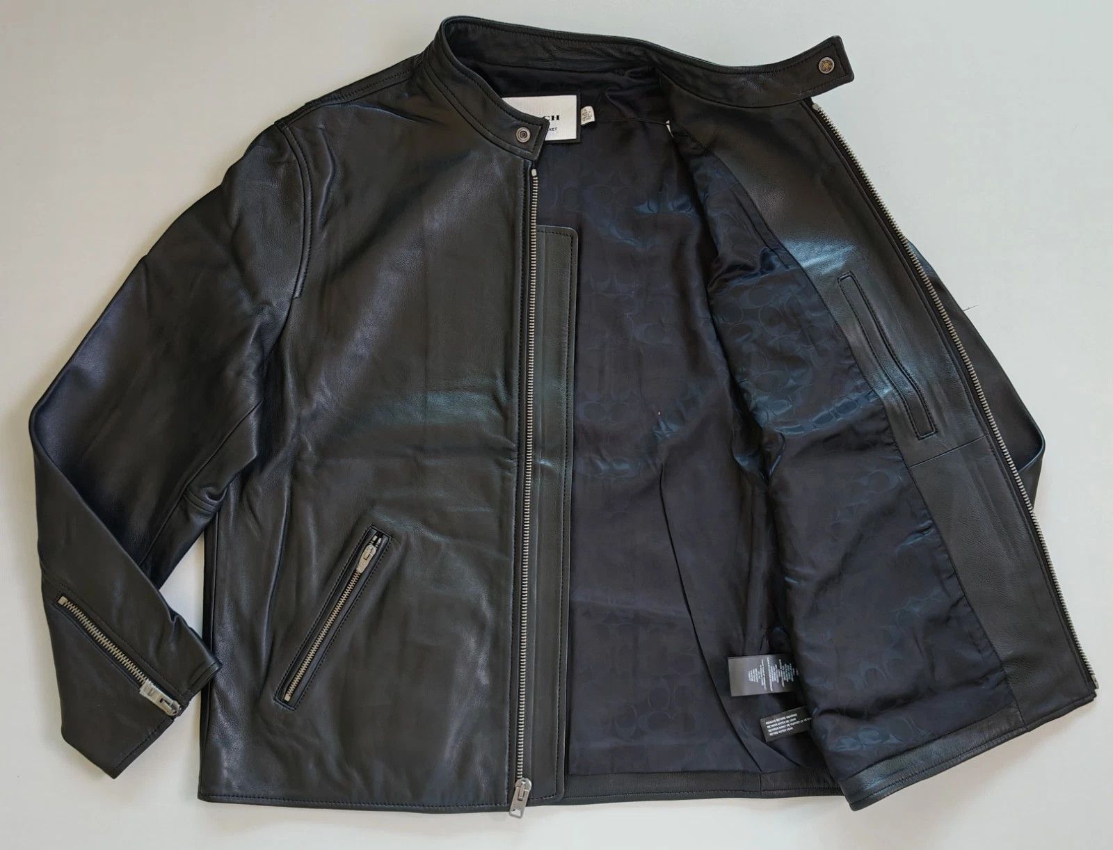 Coach Coach Leather Racer Jacket FTP 5075 Size US XL / EU 56 / 4 - 7 Thumbnail