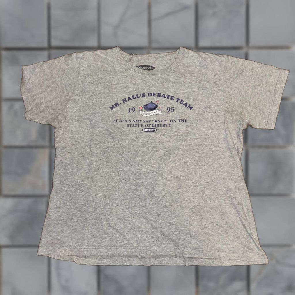 Vintage Clueless T-Shirt Gray 3XL Men Debates Mr. Hall’s Debate Team Shirt 23x23 Size US XXL / EU 58 / 5 - 1 Thumbnail
