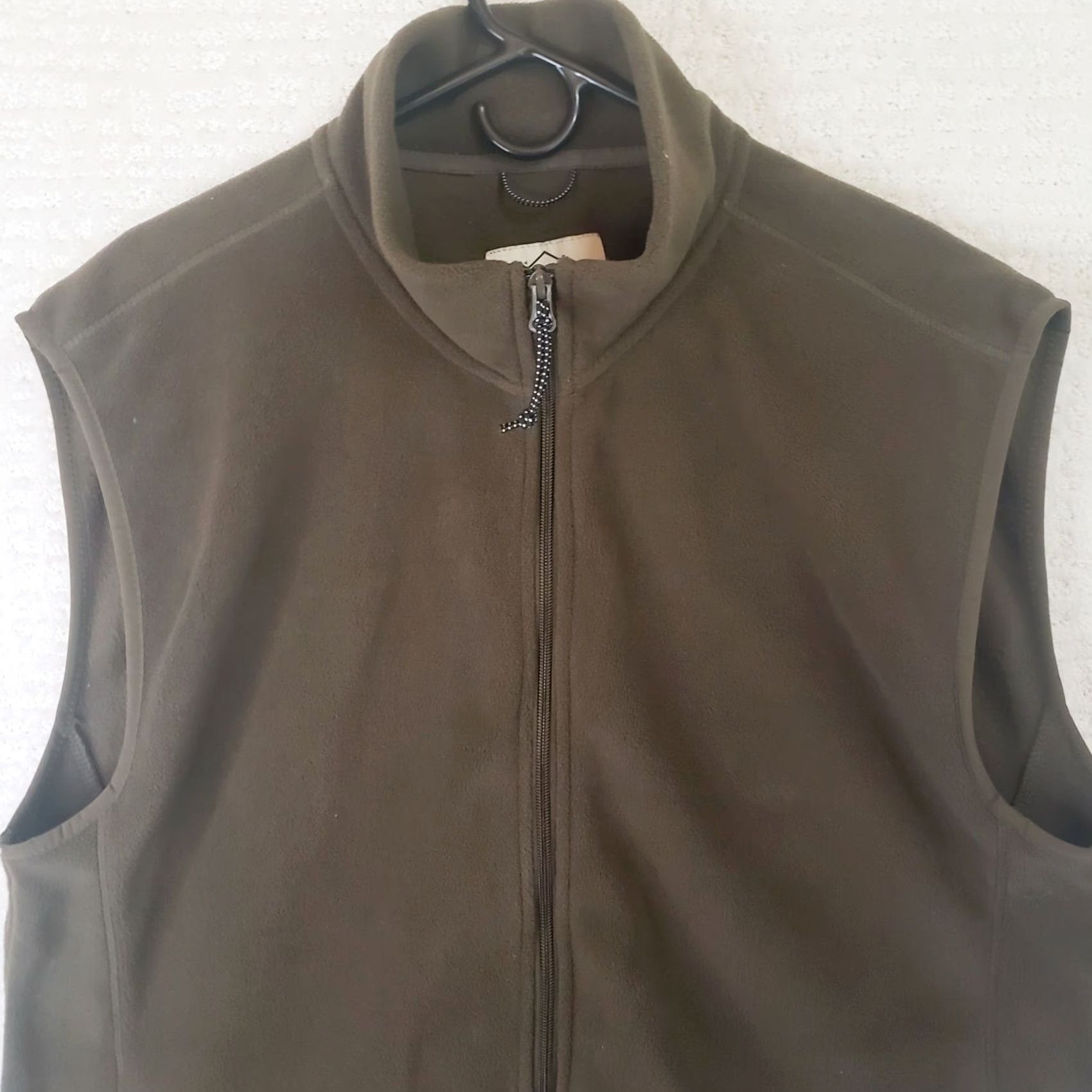 Vintage St. John's Bay Vest Mens XL Outerwear Brown/Green Fleece Full Zip Outdoor Solid Jacket/Coat Size US XL / EU 56 / 4 - 3 Thumbnail
