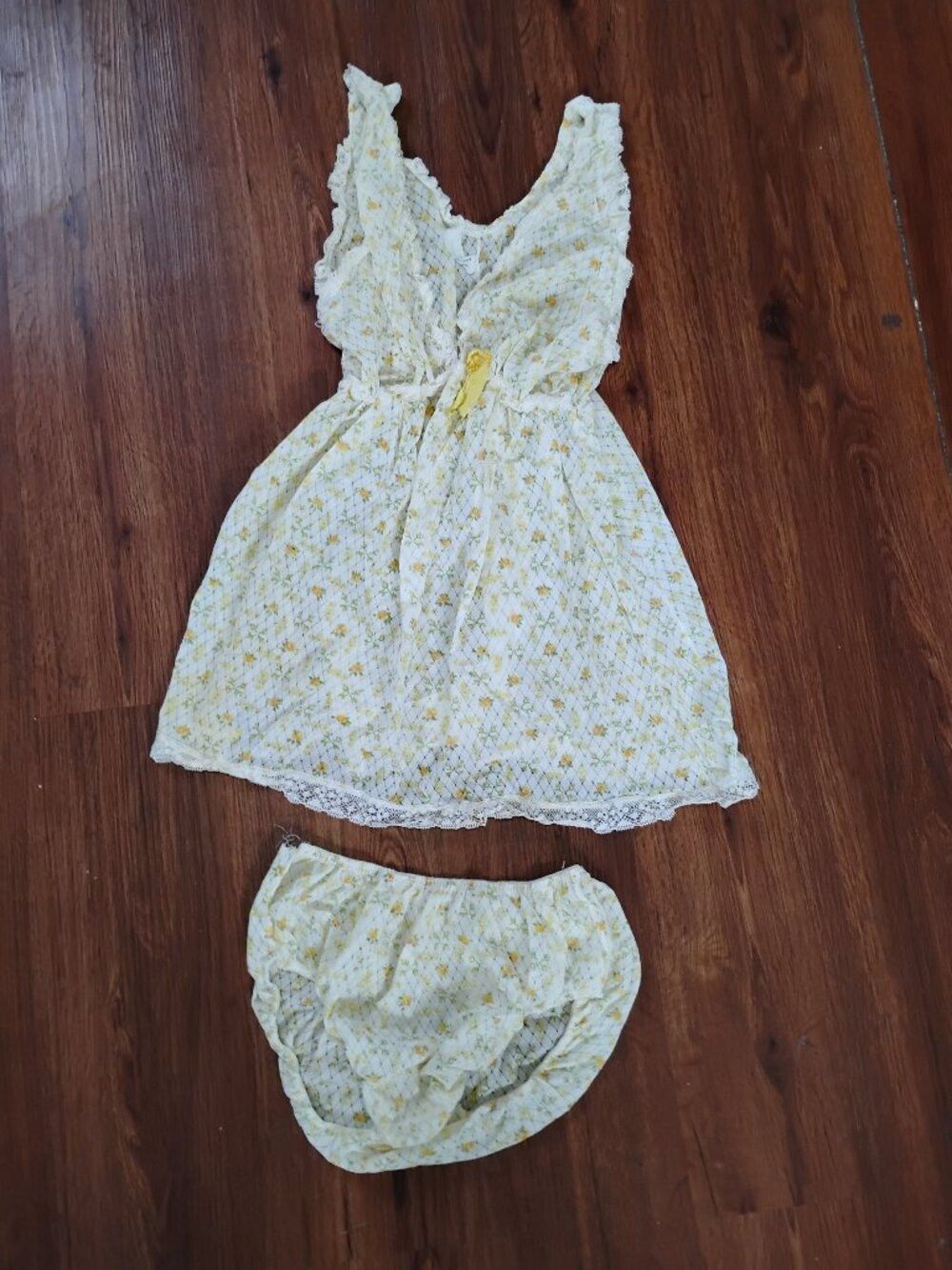 Other Vintage 70s Floral Lingerie Set Size ONE SIZE - 1 Thumbnail