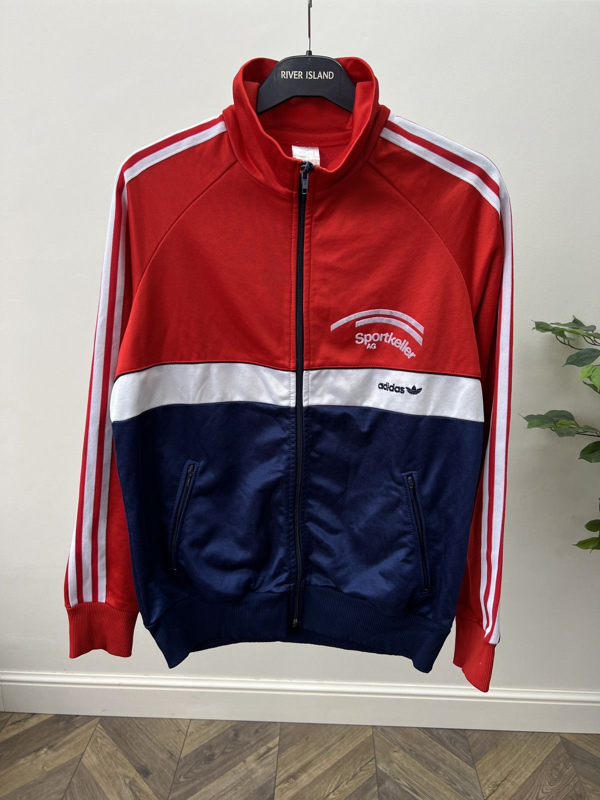 Adidas Vintage Adidas Track Jacket Full Zip made in West Germany Size US M / EU 48-50 / 2 - 1 Thumbnail