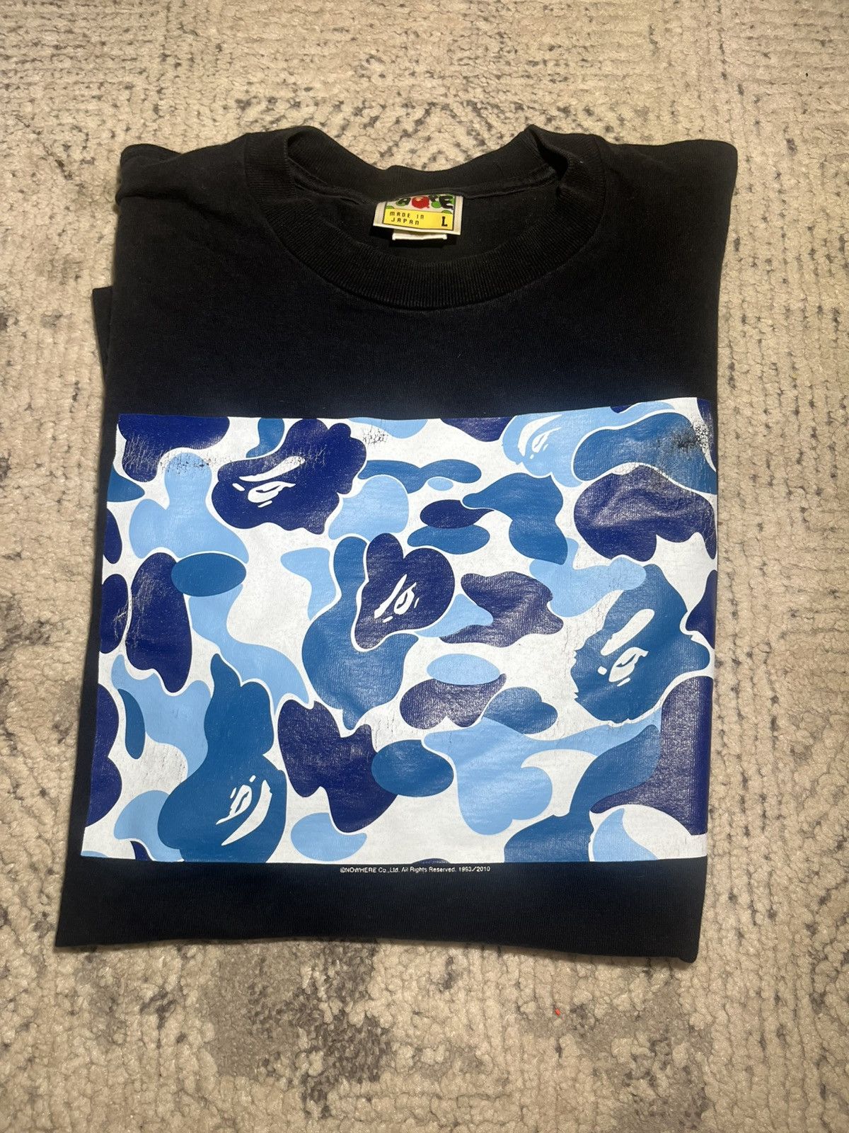 Bape bape box logo camo tee size L Size US L / EU 52-54 / 3 - 1 Preview