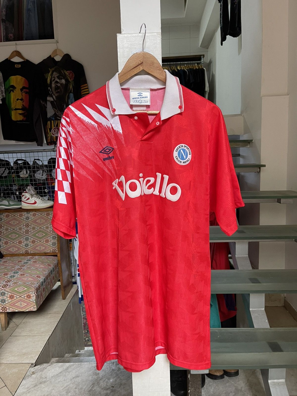Umbro Vintage Napoli 1991 Third Kit Jersey Size US XL / EU 56 / 4 - 5 Thumbnail