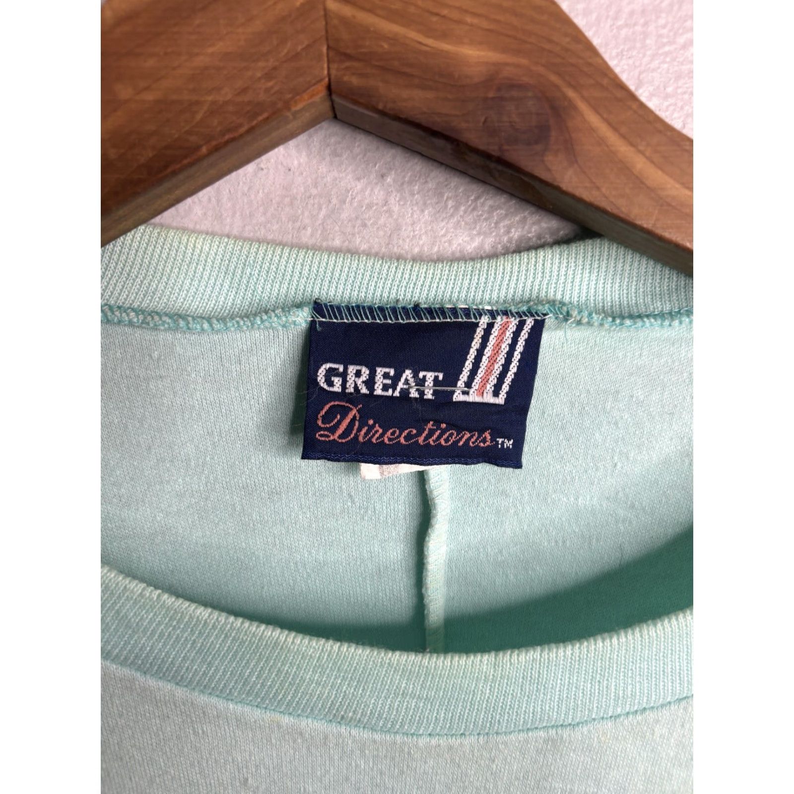 Greats VINTAGE GREAT Directions Shirt Womens Large Green Leopard Graphic Dolman 80s Size L / US 10 / IT 46 - 3 Thumbnail