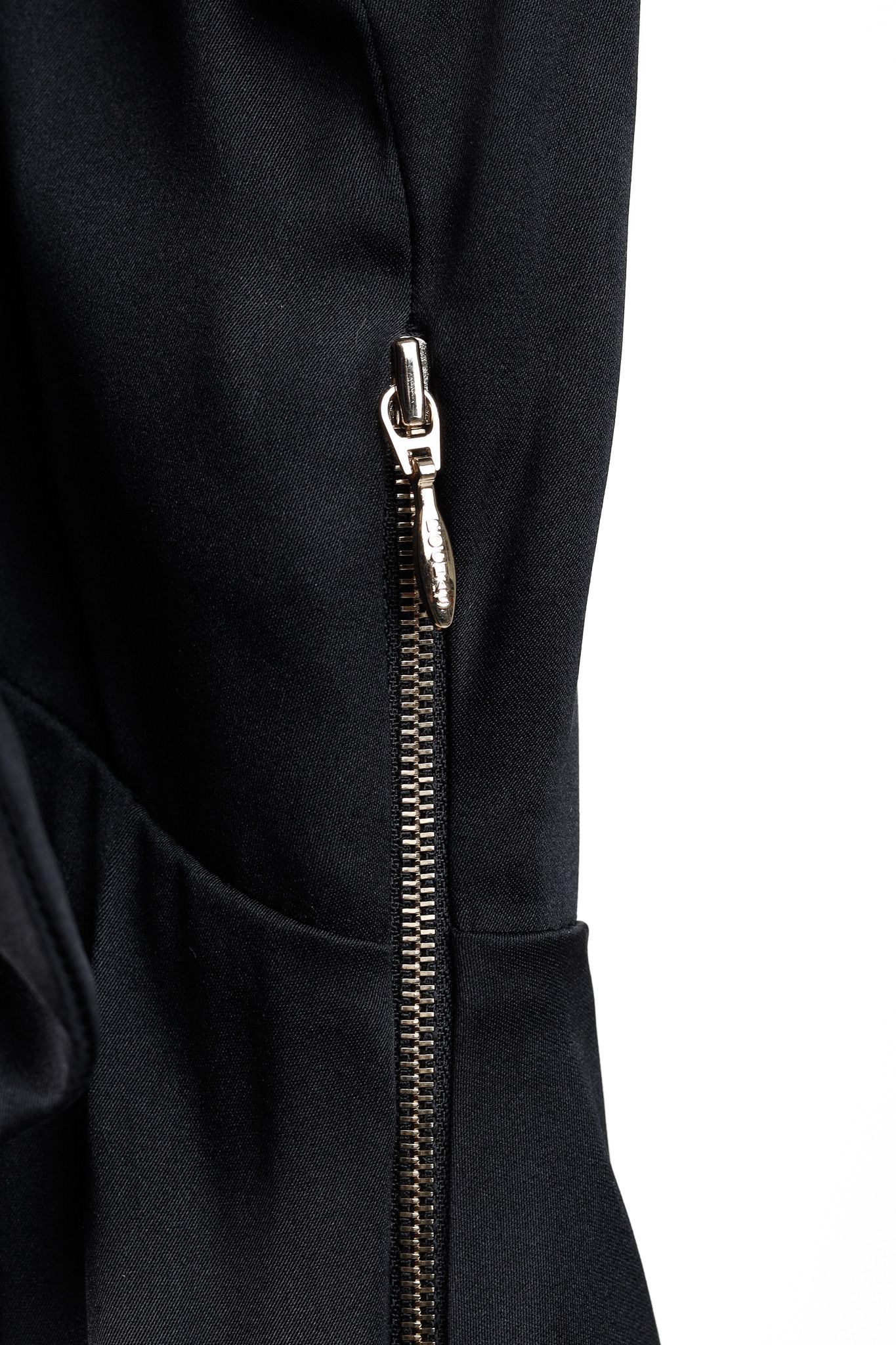 Rochas Rochas Black Silk Charmeuse Ruffle Evening Gown Size XS / US 0-2 / IT 36-38 - 8 Thumbnail