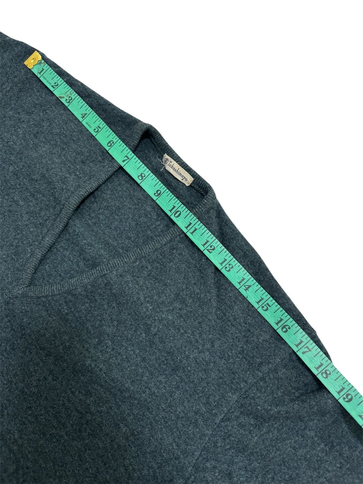 Japanese Brand TAKASHIMAYA VNECK FLEECE SWEATSHIRT Size M / US 6-8 / IT 42-44 - 14 Thumbnail