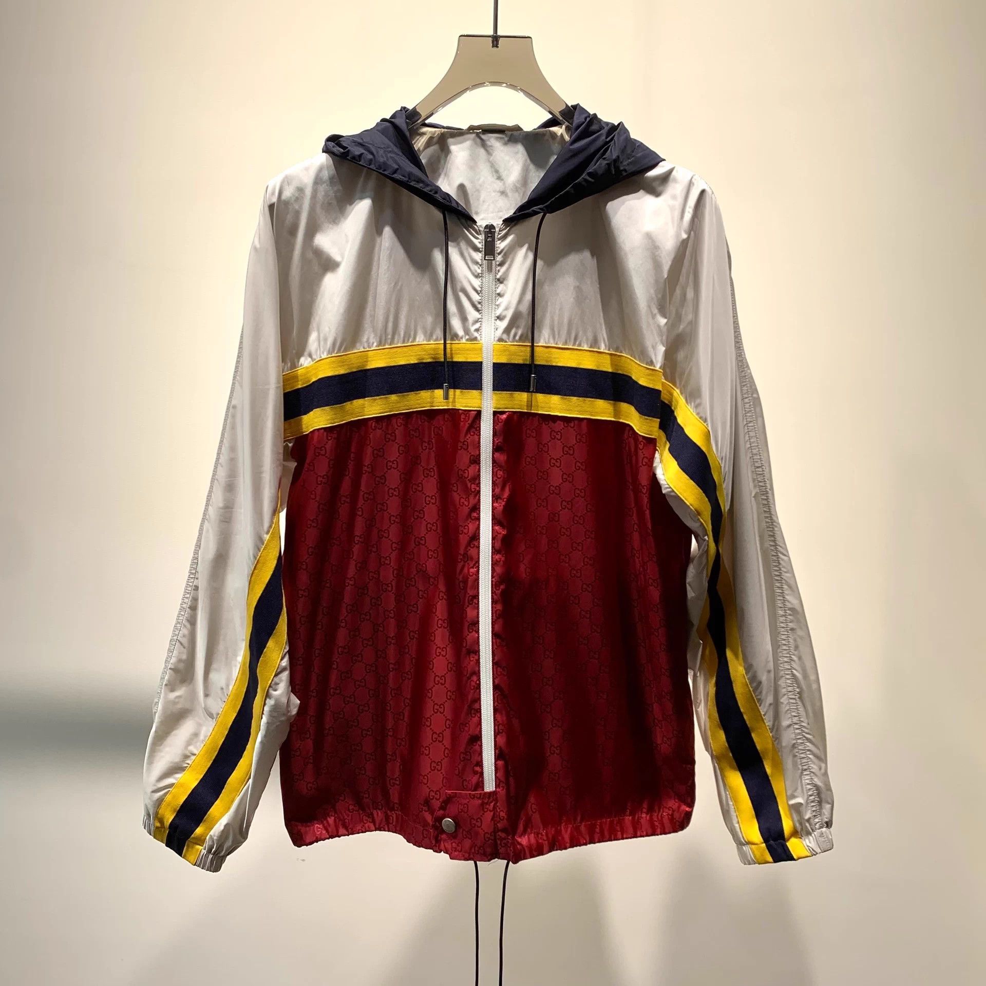 Gucci Gucci color block all over print hooded jacket Size US M / EU 48-50 / 2 - 1 Thumbnail