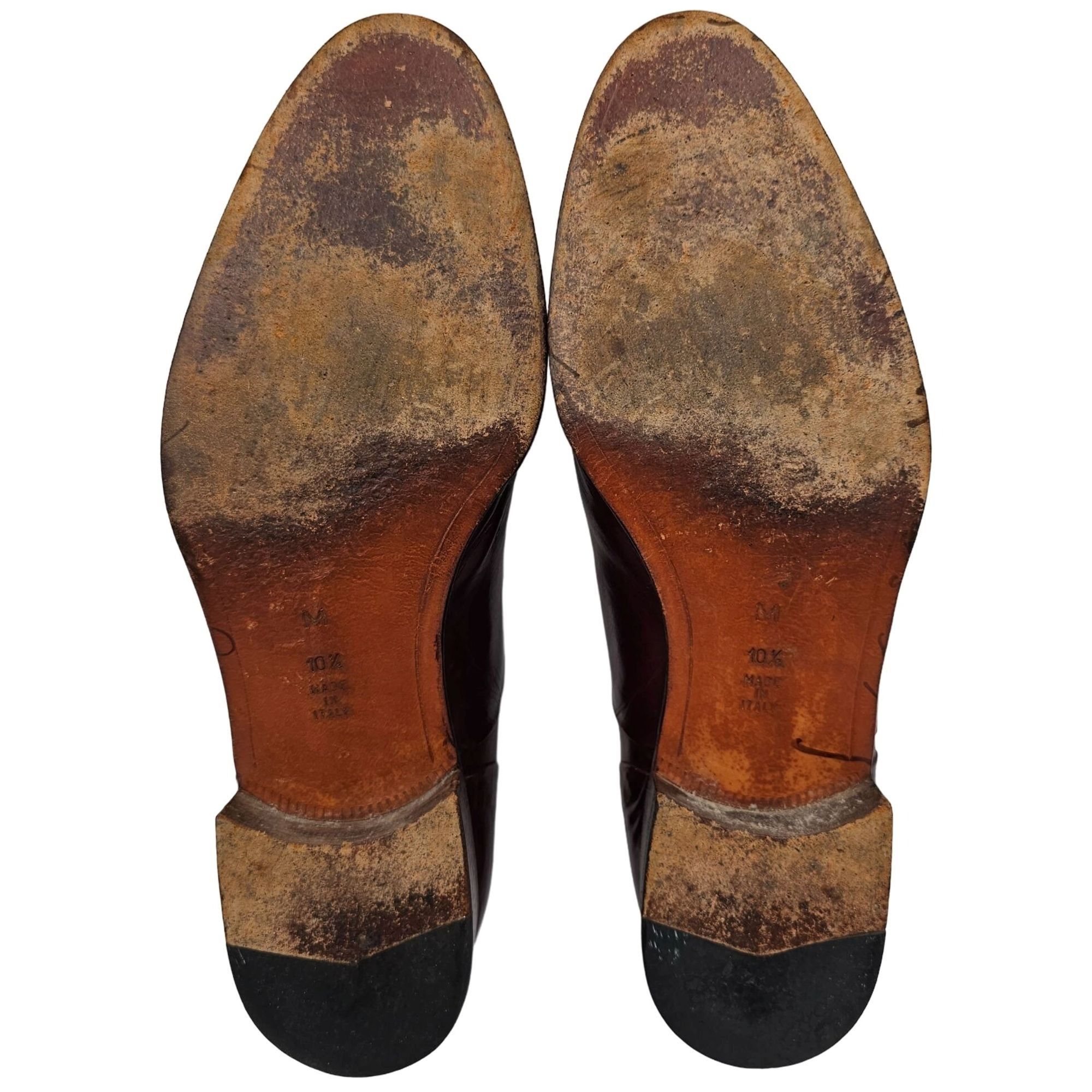 Bally Vintage Bally Italy Dress Shoes Men's 10.5 Burgundy Calfskin Size US 10.5 / EU 43-44 - 5 Thumbnail