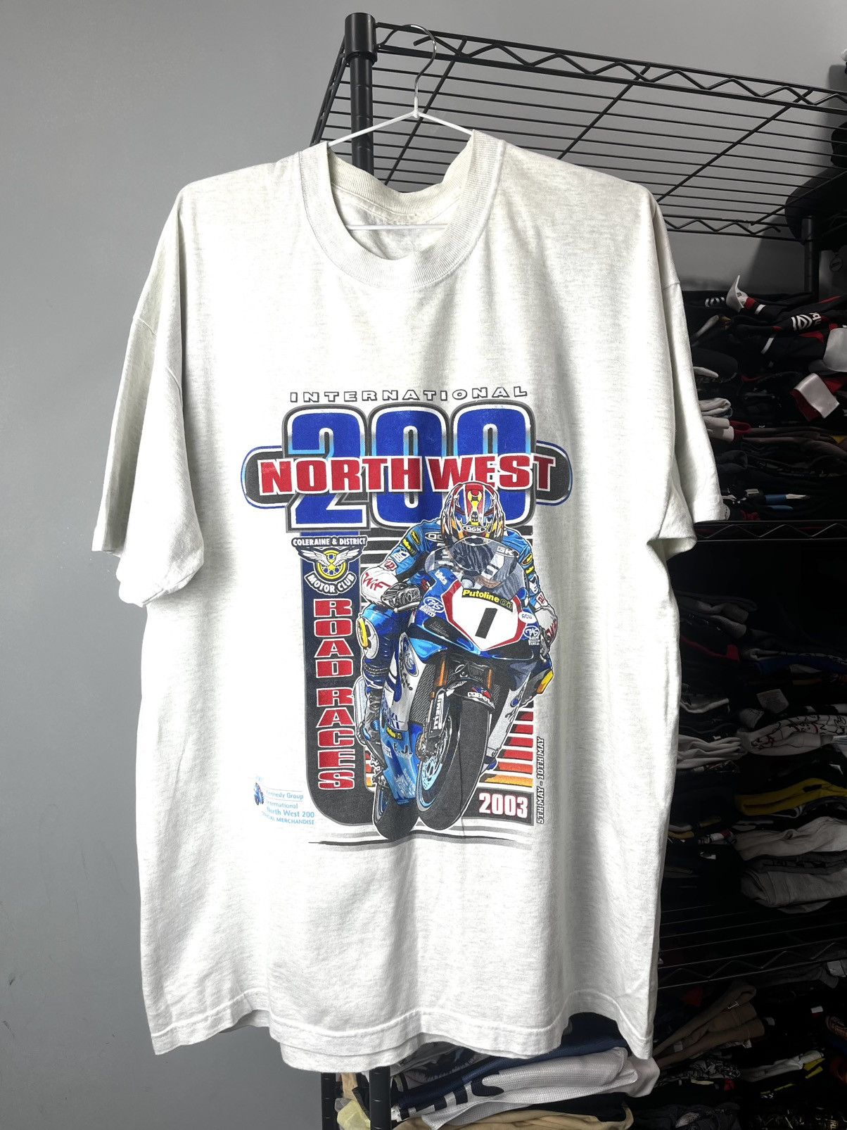 Vintage 2003 International North West 200 Racing T Shirt Size US XL / EU 56 / 4 - 1 Thumbnail