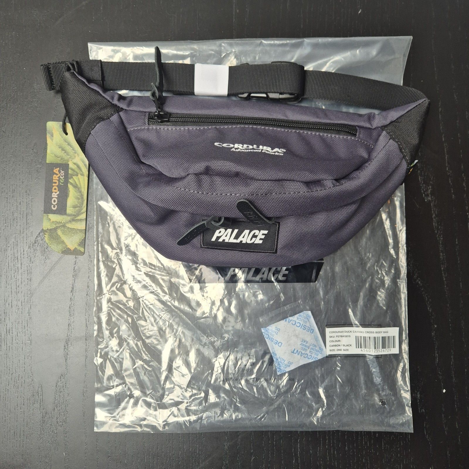 Palace Palace Cordura Duck Canvas Body Bag Black Brand New FW24 Size ONE SIZE - 1 Thumbnail