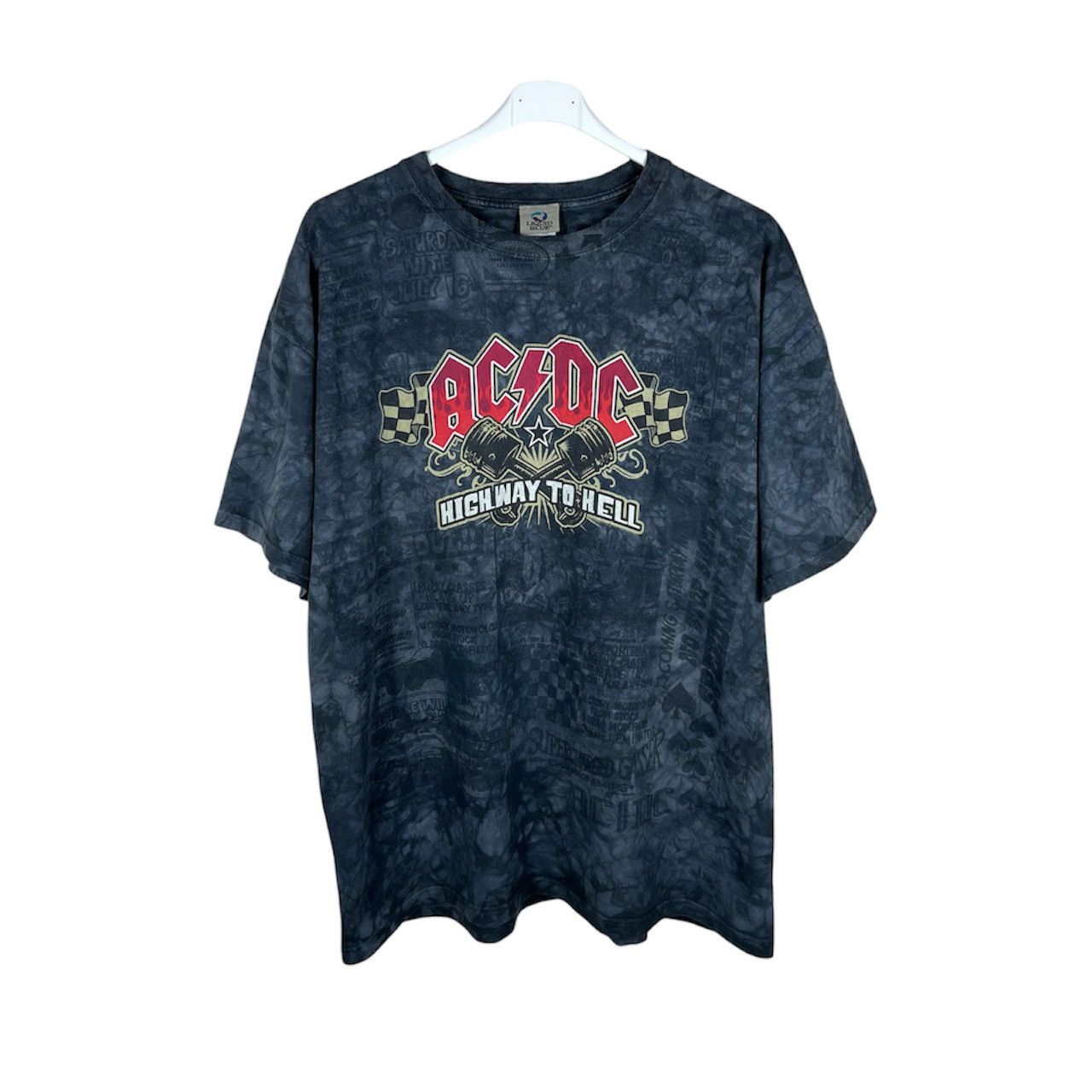 AC/DC Vintage Liquid Blue AC/DC 2008 highway to hell fullprint tee Size US XL / EU 56 / 4 - 1 Thumbnail