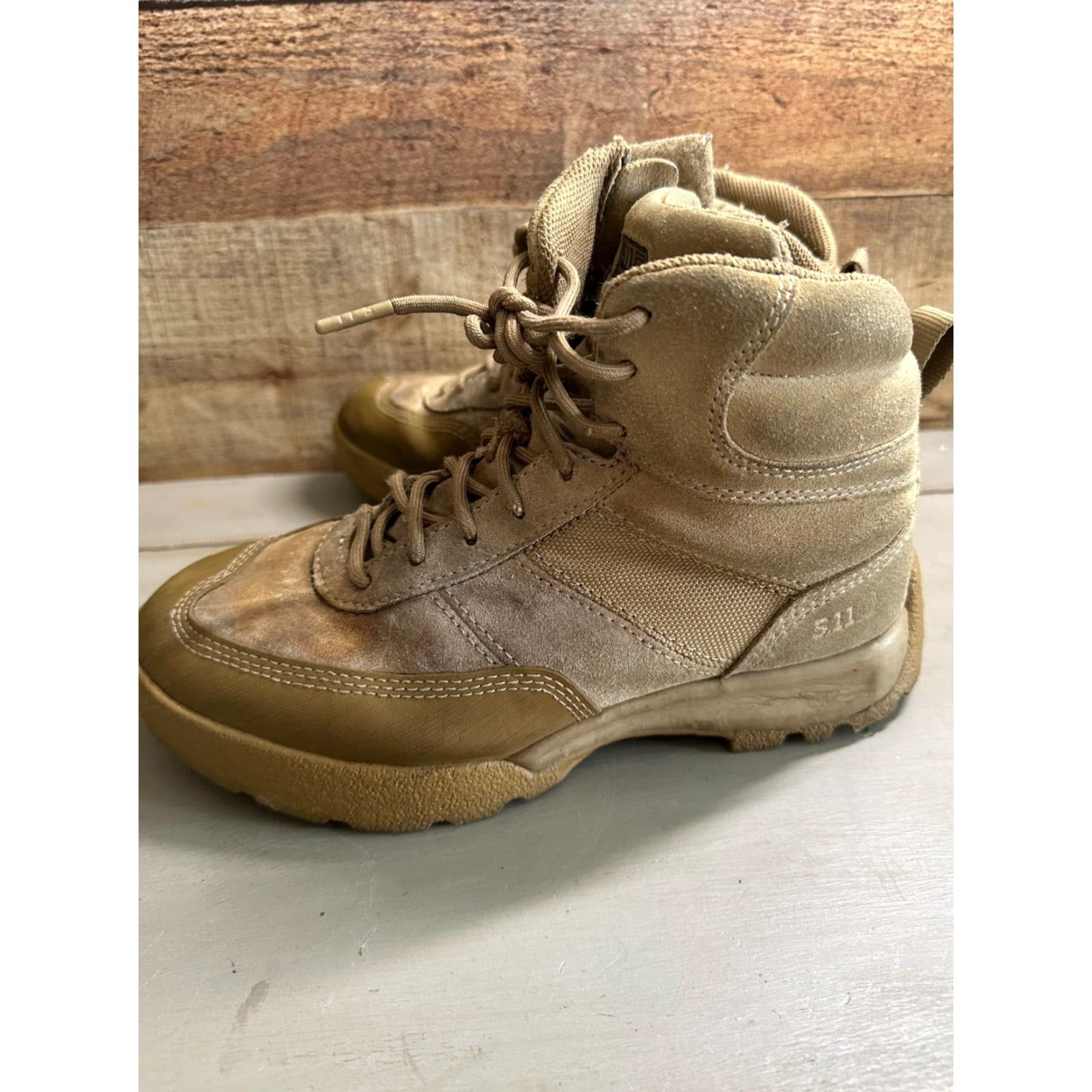 Vintage 511 Tactical Boots! advance low side zip. Coyote. Mens 6.5. Size US 7 / EU 40 - 4 Thumbnail