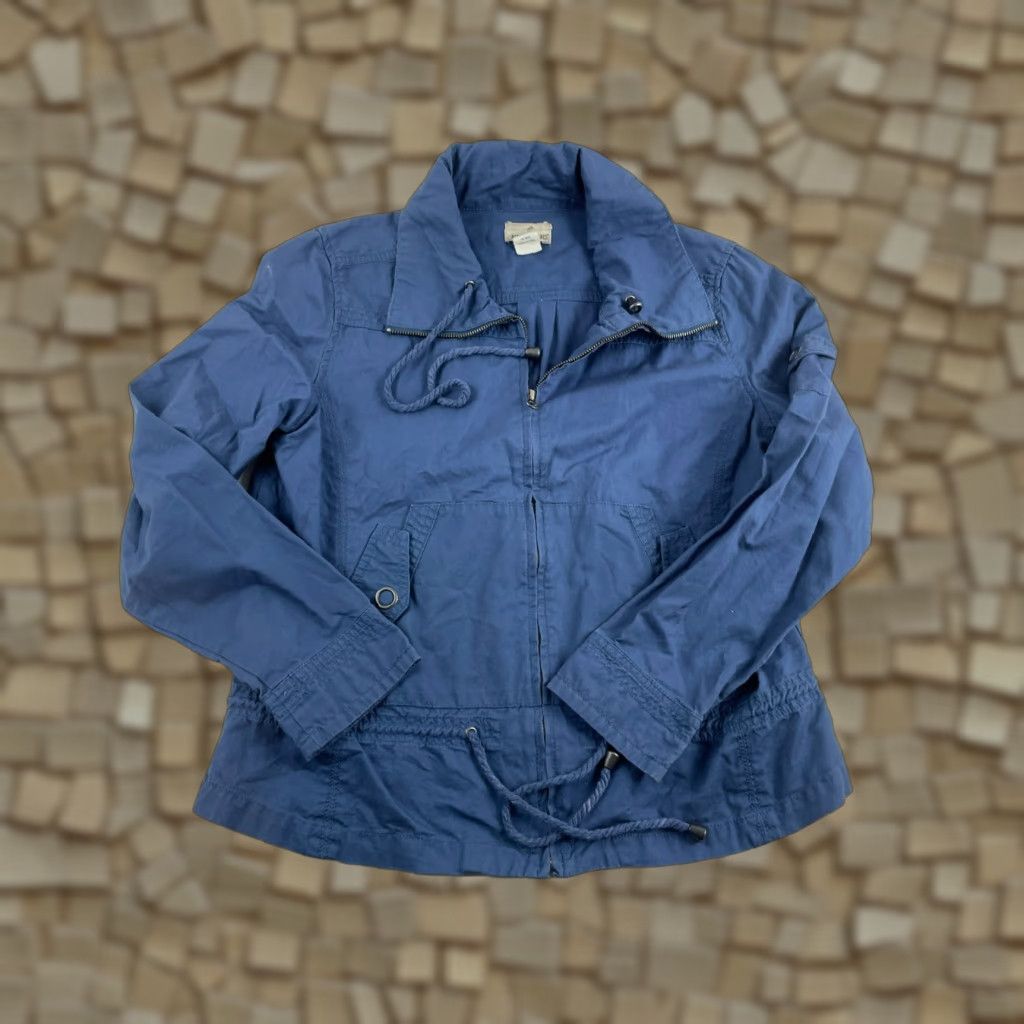 Paradise Paradise Shores Jacket Women’s L Blue Full Zip Pockets Size L / US 10 / IT 46 - 1 Thumbnail