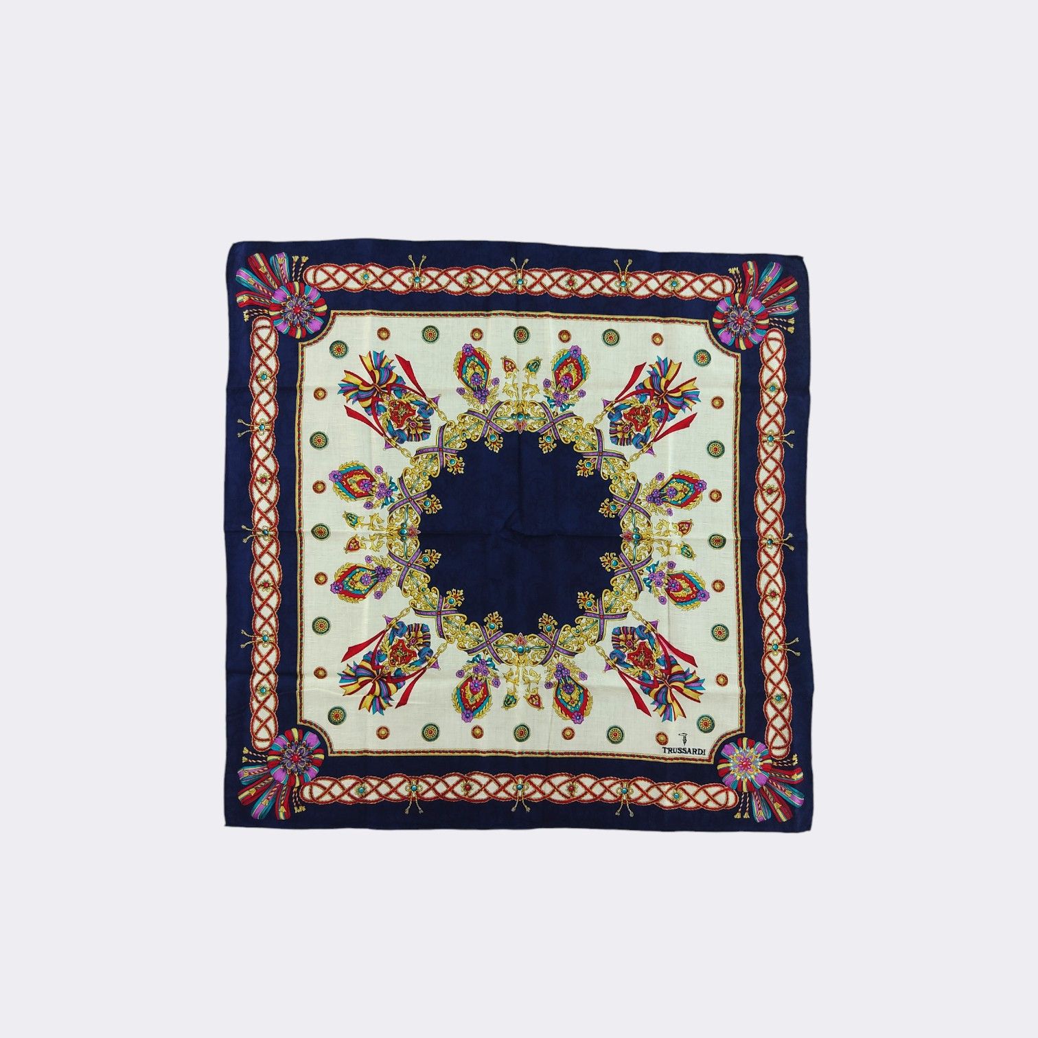 Trussardi Vintage Trussardi Handkerchief Neckerchief Bandana H031G Size ONE SIZE - 2 Thumbnail