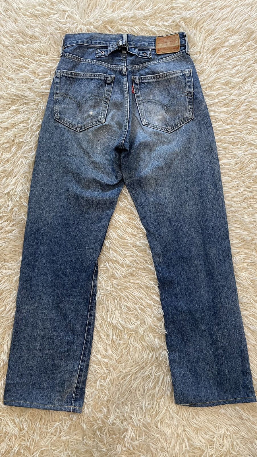 image of Bind Acceptvtg 90’S Levis Big E Buckle Back 702 Selvedge in Blue, Men's (Size 26)