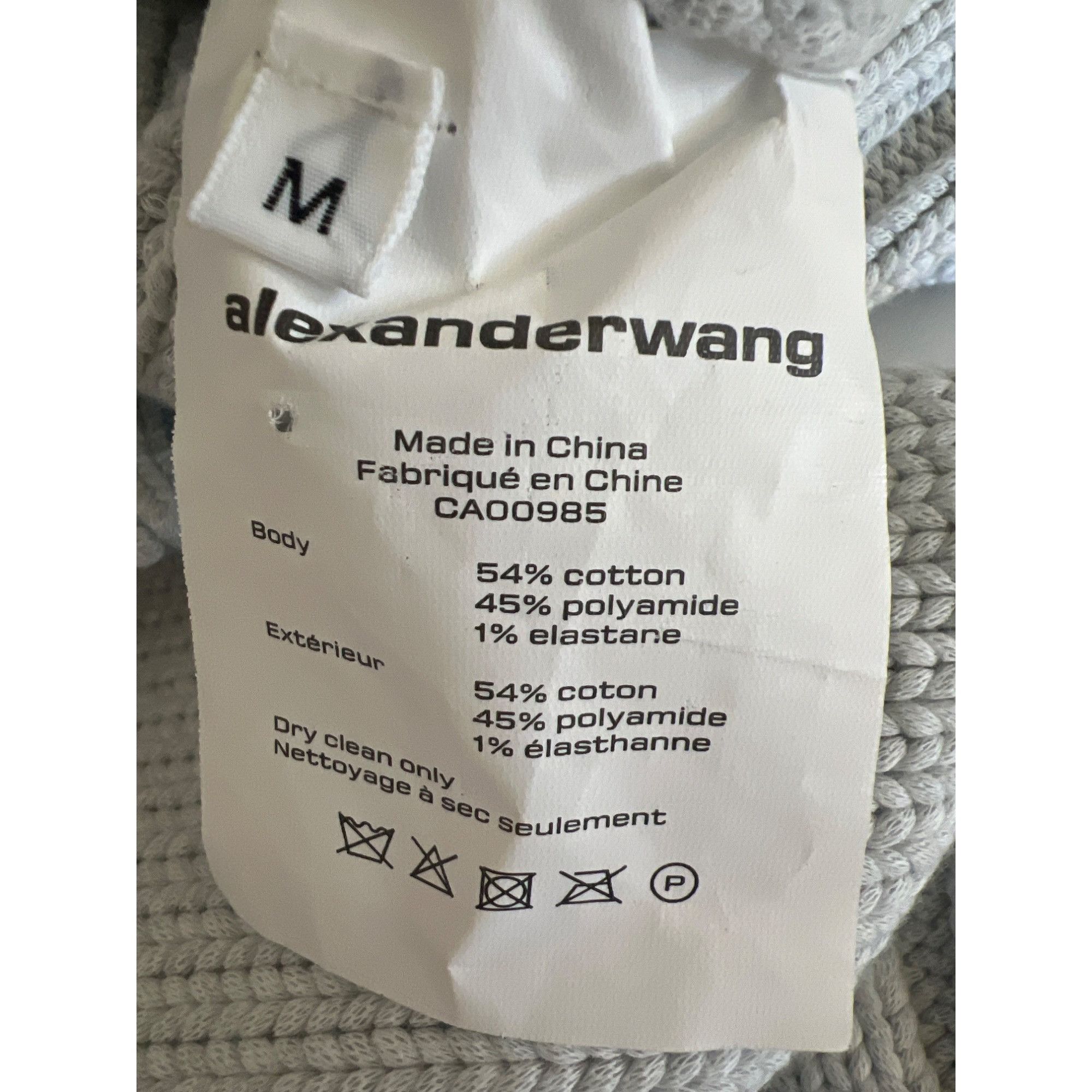 T by Alexander Wang Alexanderwang.T Cropped Sweater Size M / US 6-8 / IT 42-44 - 8 Thumbnail