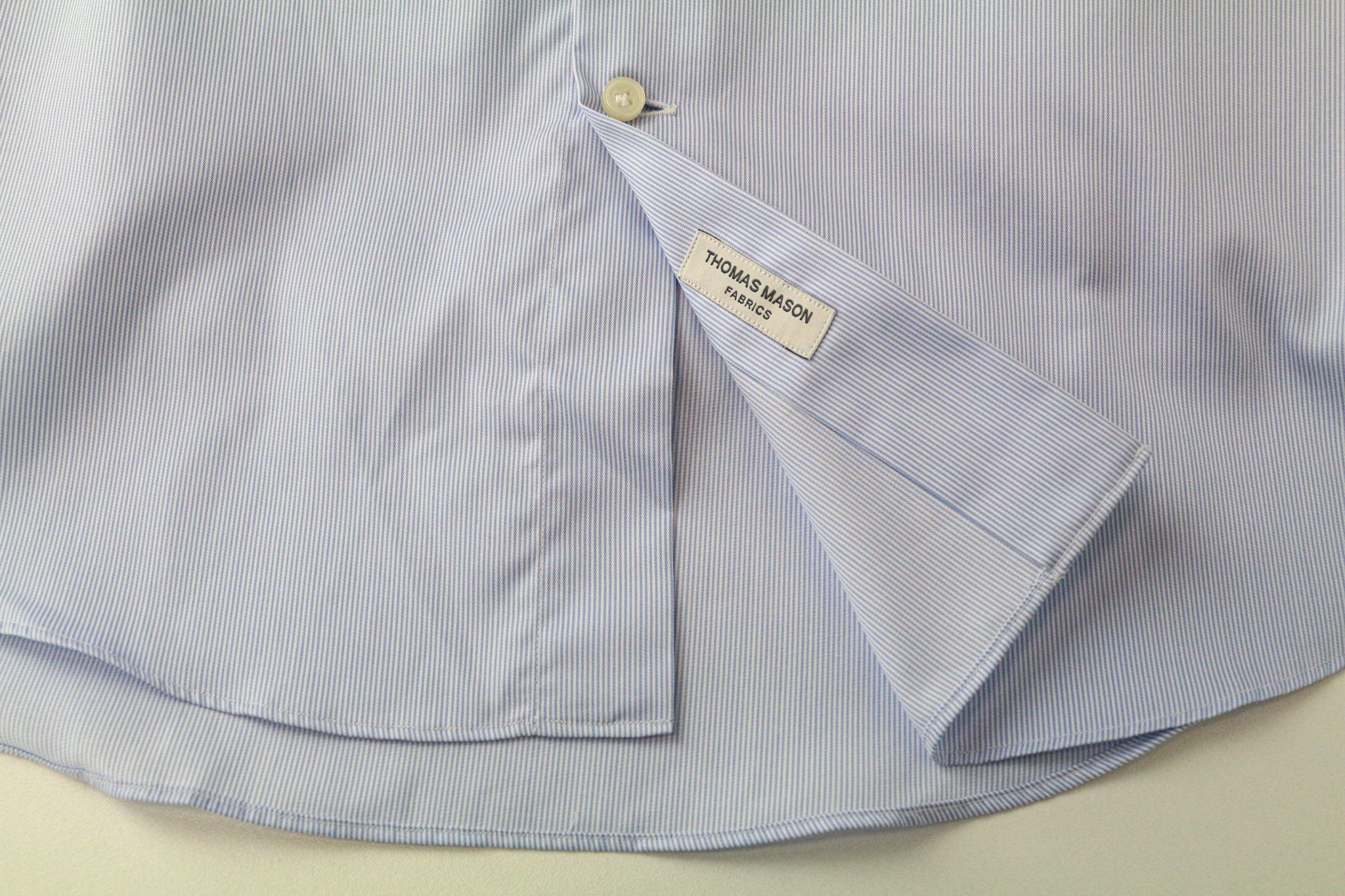 Suitsupply ~L Extra Slim Blue Cotton Striped Shirt 77156 Size US L / EU 52-54 / 3 - 5 Thumbnail