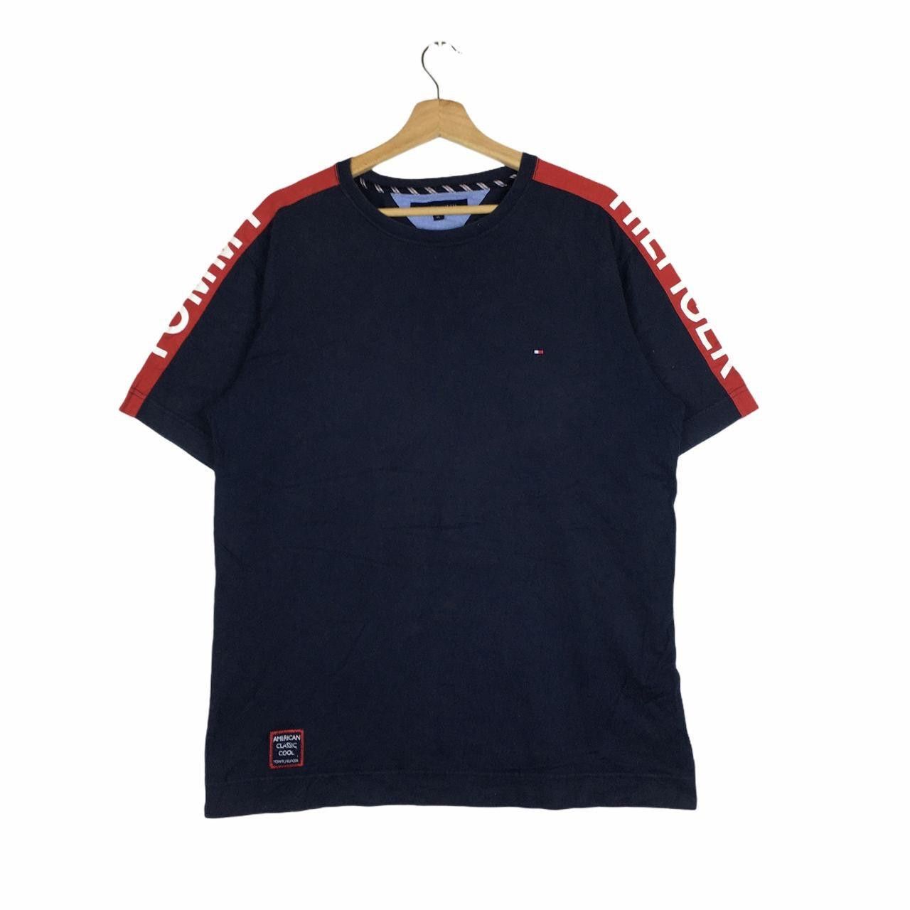 Tommy Hilfiger Vtg TOMMY HILFIGER Spell Out Side Tap Sailing Gear Size XL / US 12-14 / IT 48-50 - 1 Thumbnail