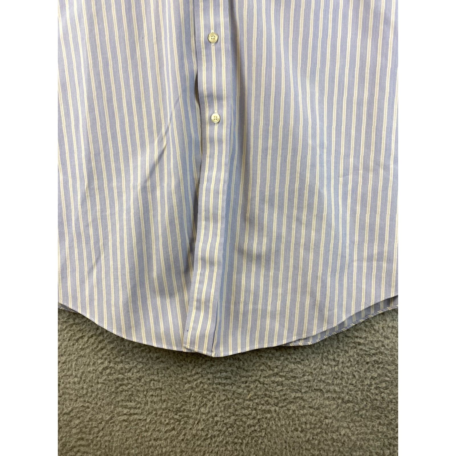 Brooks Brothers Brooks Brothers Button-Up Shirt Adult 18 Blue White Striped Long Sleeve Mens Size US XXL / EU 58 / 5 - 2 Thumbnail