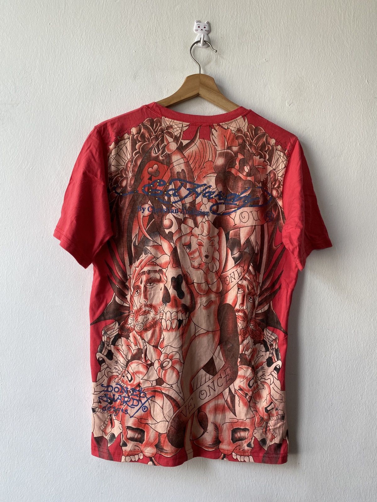 Christian Audigier × Ed Hardy × Japanese Brand Ed Hardy By Christian Audigier Naked Print T Shirt Size US M / EU 48-50 / 2 - 4 Thumbnail