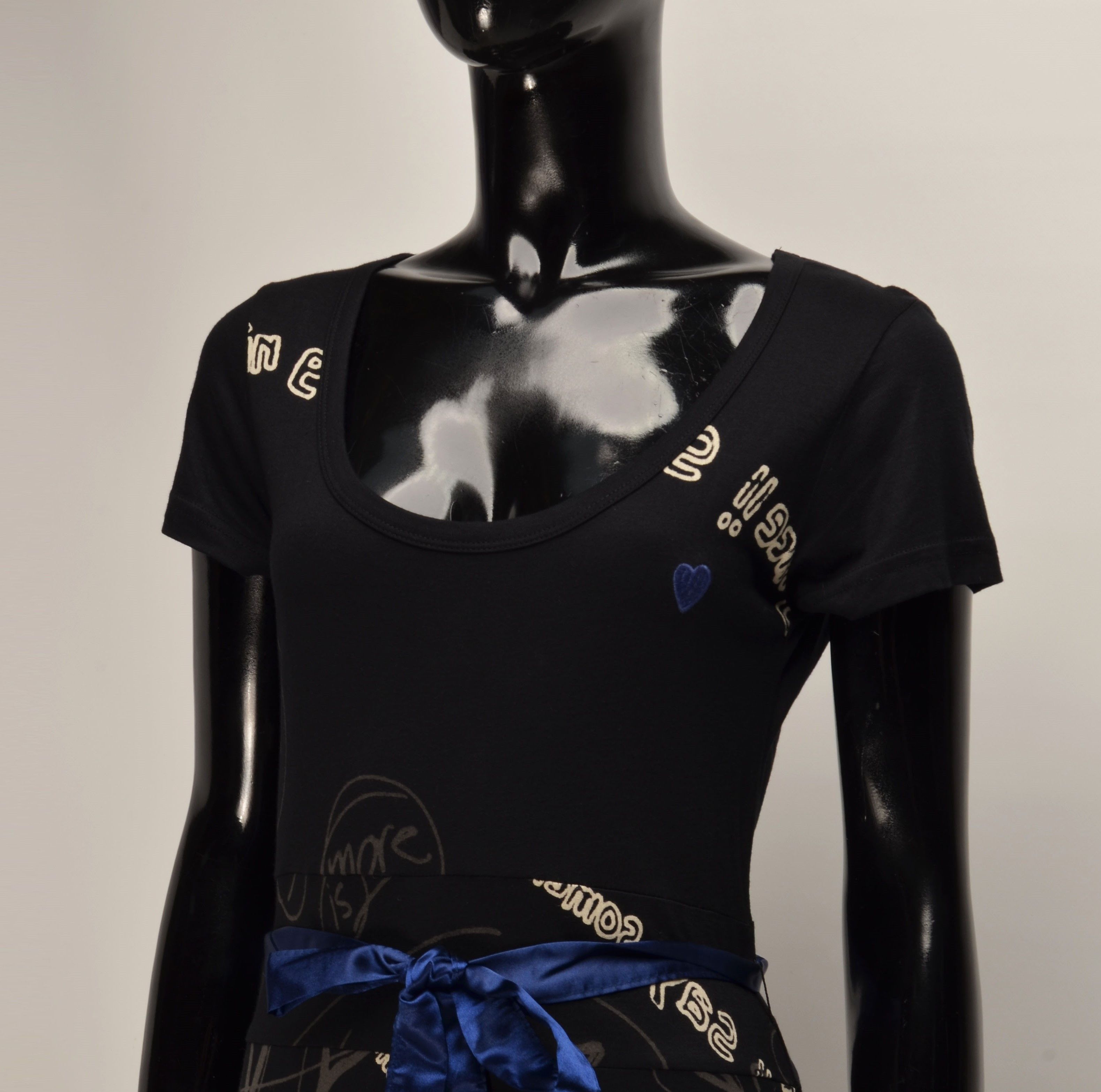 Designer × Desigual × Vintage Desigual Y2K Boho Short Sleeve Beaded Belted Dress Size L / US 10 / IT 46 - 2 Thumbnail