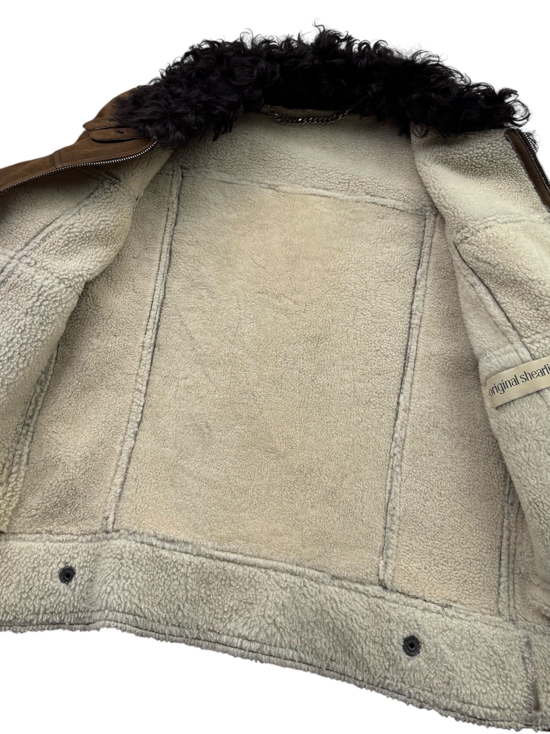 Japanese Brand Cropped Real Sheepskin Jacket From The 90's(V94) Size S / US 4 / IT 40 - 6 Thumbnail