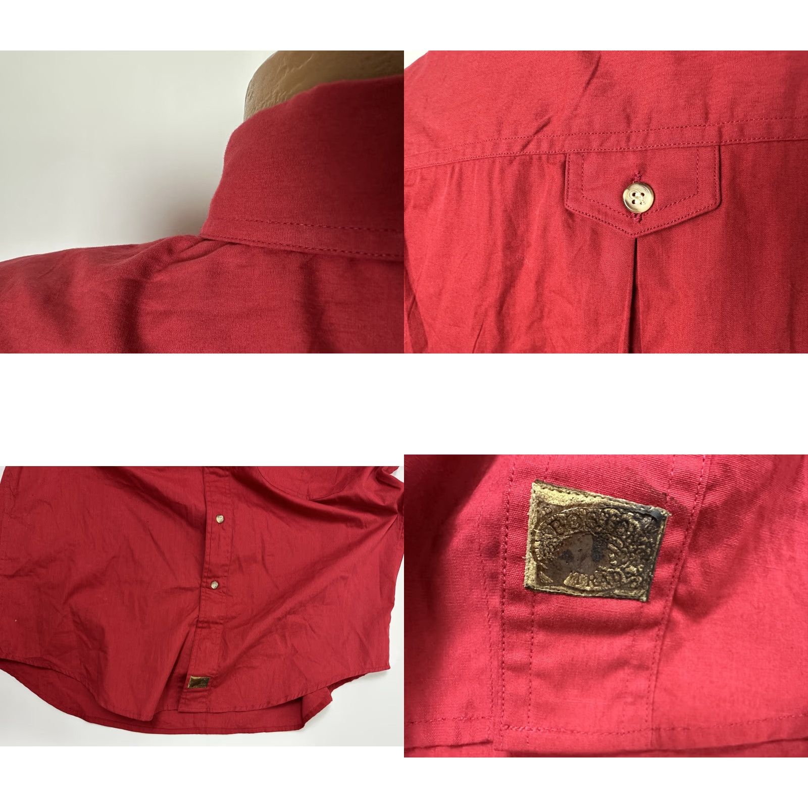 Vintage Vintage Boston Traders Shirt Men L Red Long Sleeve Button-Down Cotton NWT 90s Casual Pockets Size US L / EU 52-54 / 3 - 8 Thumbnail