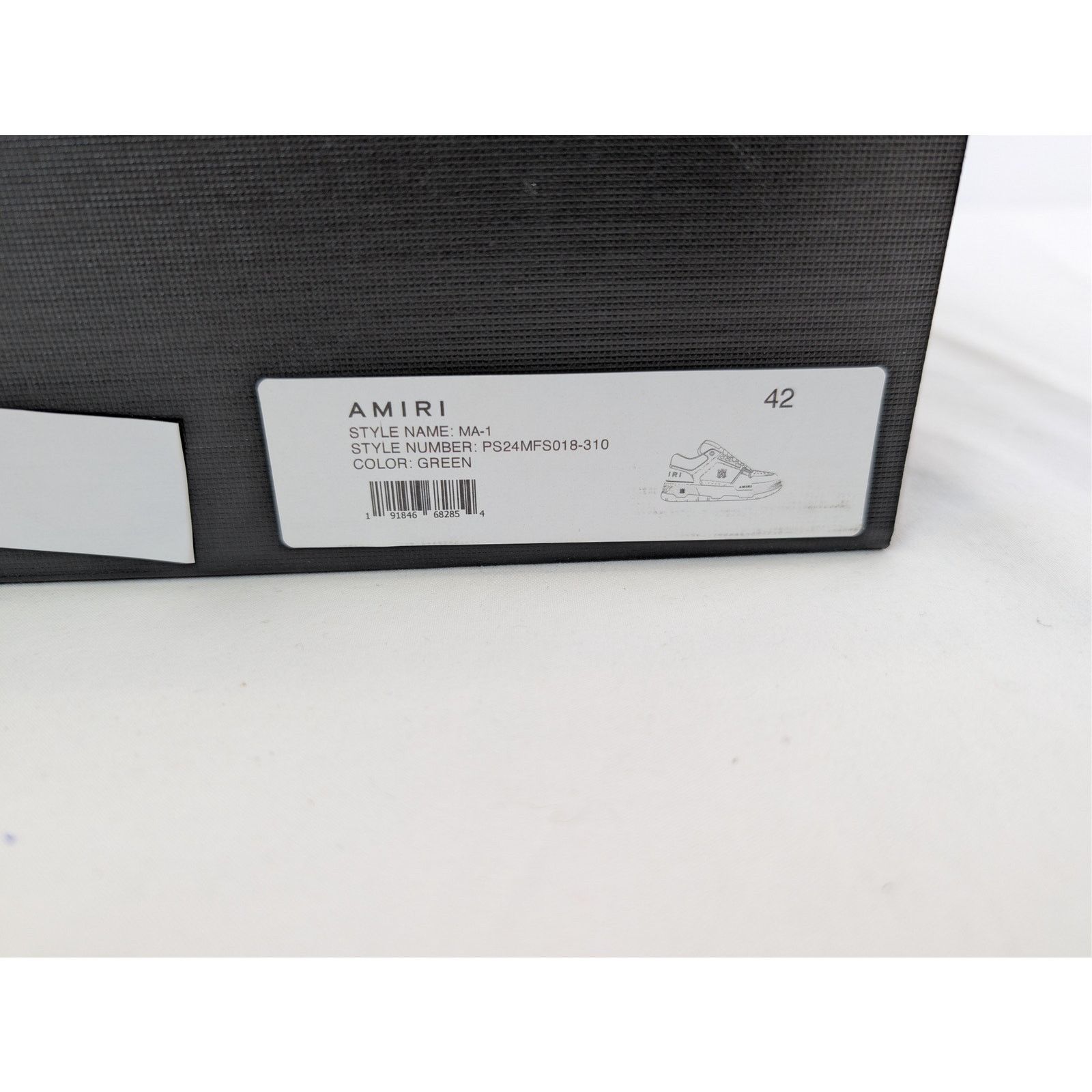 Amiri o1rshd1 Q:2 / MA-1 Low-Top Sneakers in White / Green Size US 9 / EU 42 - 23 Thumbnail