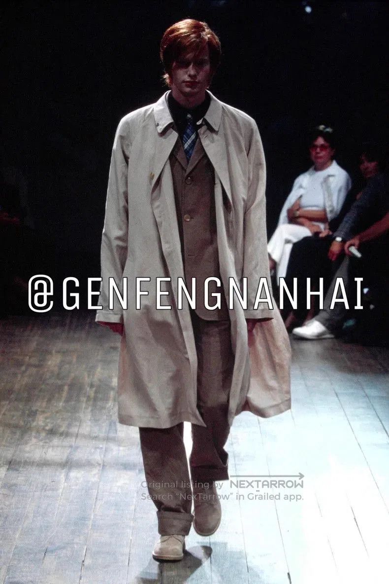 Yohji Yamamoto Yohji Yamamoto 01SS Persimmon Dyed Texture Suit. Size US S / EU 44-46 / 1 - 3 Thumbnail