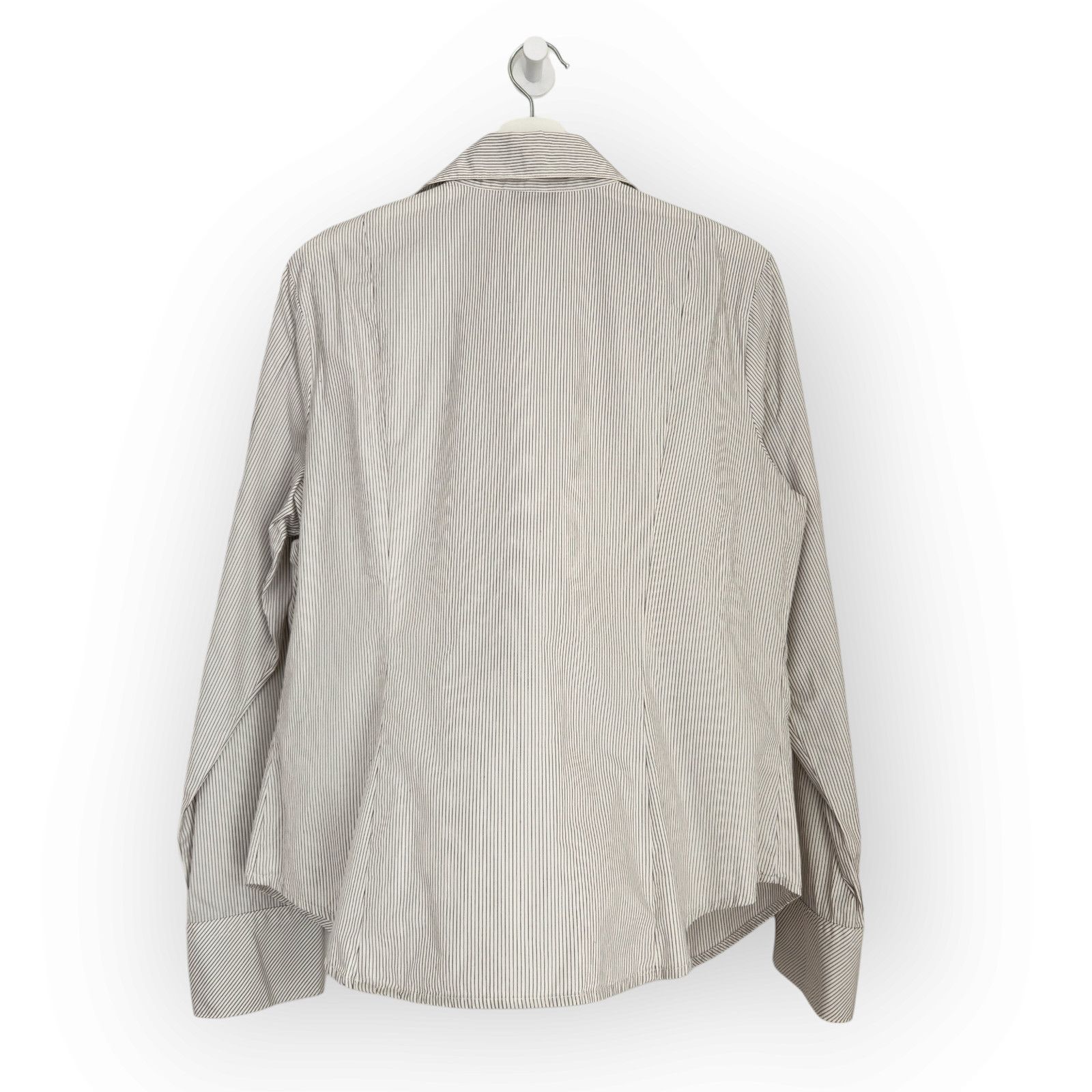 Vintage Vintage Talbots White Dark Gray PinstripeButton Down Shirt18 Size XL / US 12-14 / IT 48-50 - 5 Thumbnail