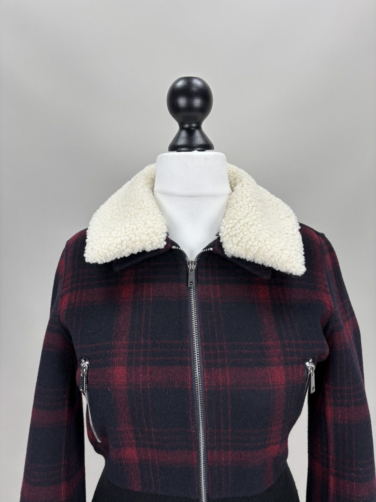 Maje Womens wool jacket Maje Size 36 Color Multicolor Size XS / US 0-2 / IT 36-38 - 3 Thumbnail