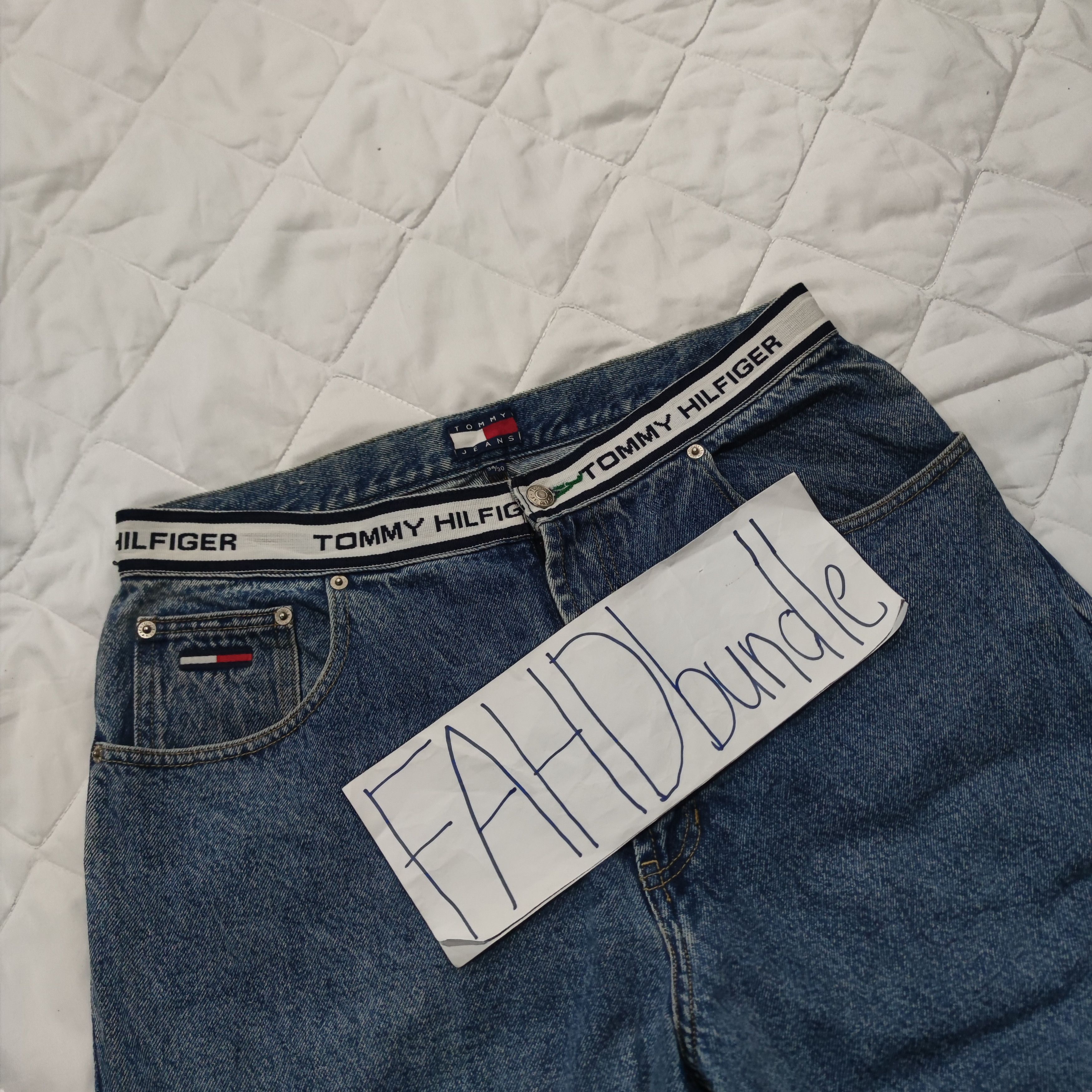Tommy Hilfiger × Vintage VINTAGE 90S TOMMY HILFIGER BAGGY JEAN Size US 33 - 7 Thumbnail
