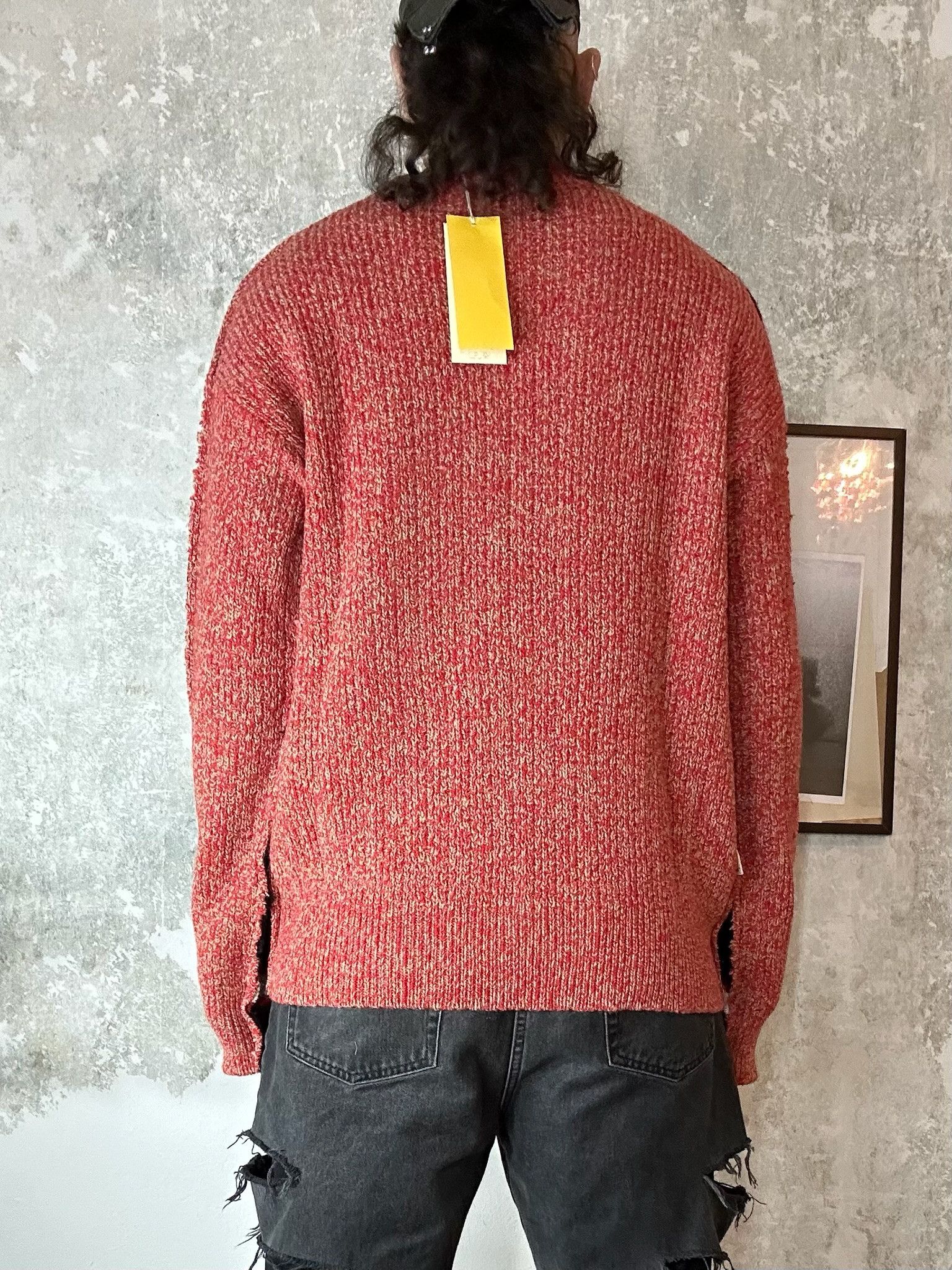 Marni Marni Half College Sweater Black/Red Size US M / EU 48-50 / 2 - 2 Thumbnail
